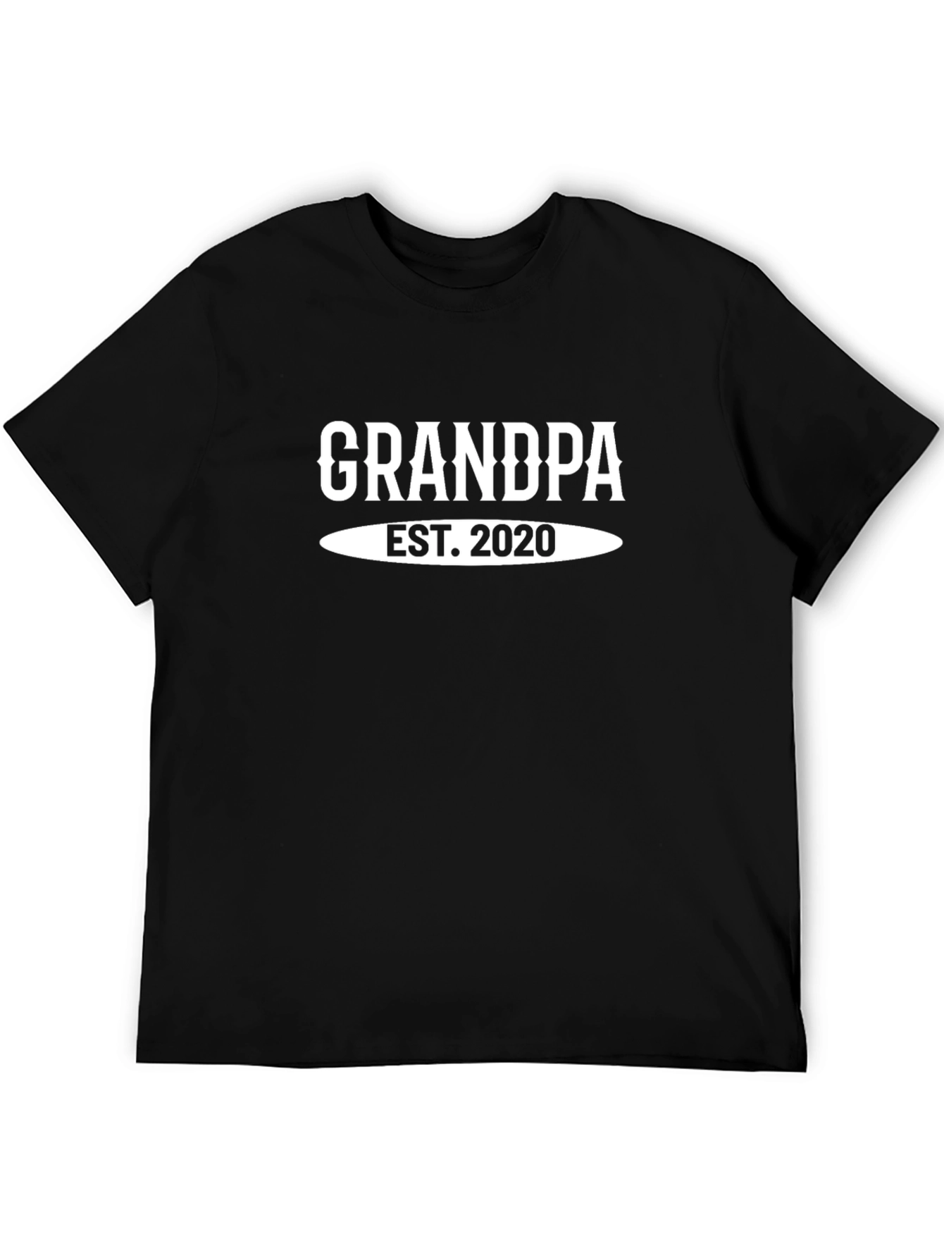 Grandpa Est. 2020 T-Shirt - New Grandfather Gift