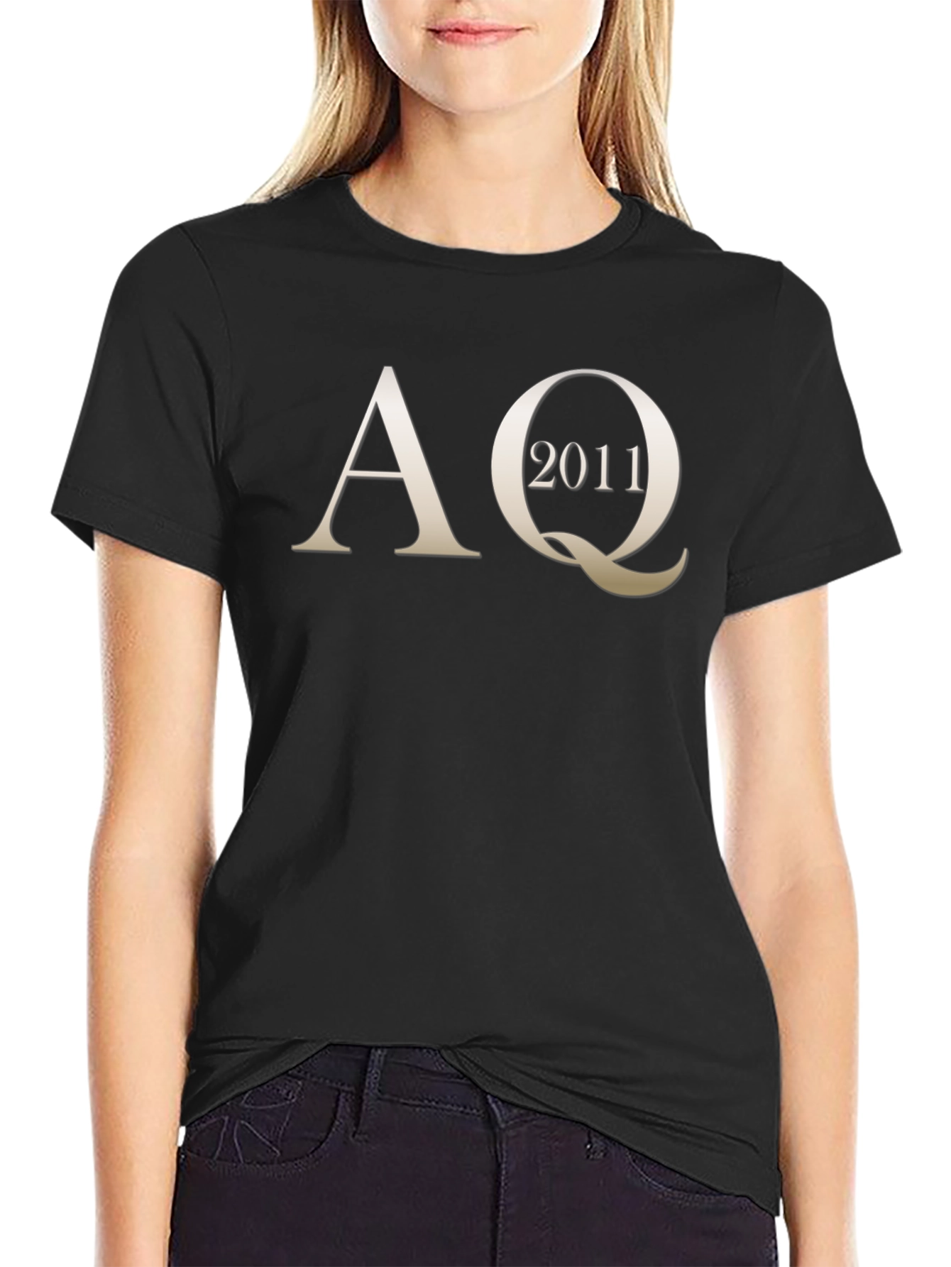 AQ 2011 Graphic Tee - Stylish Mens Black T-Shirt