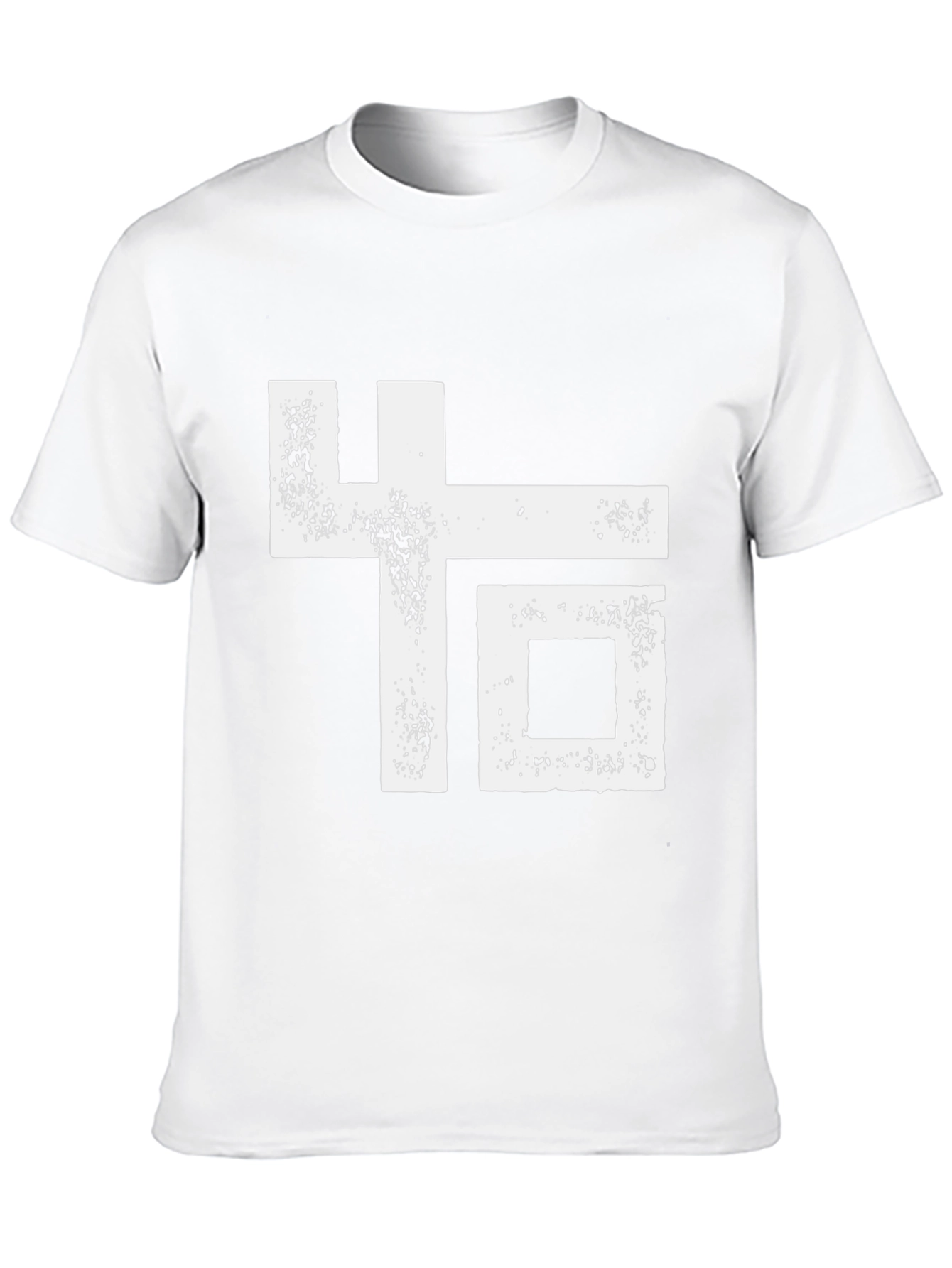 Abstract Graphic Print Black T-Shirt