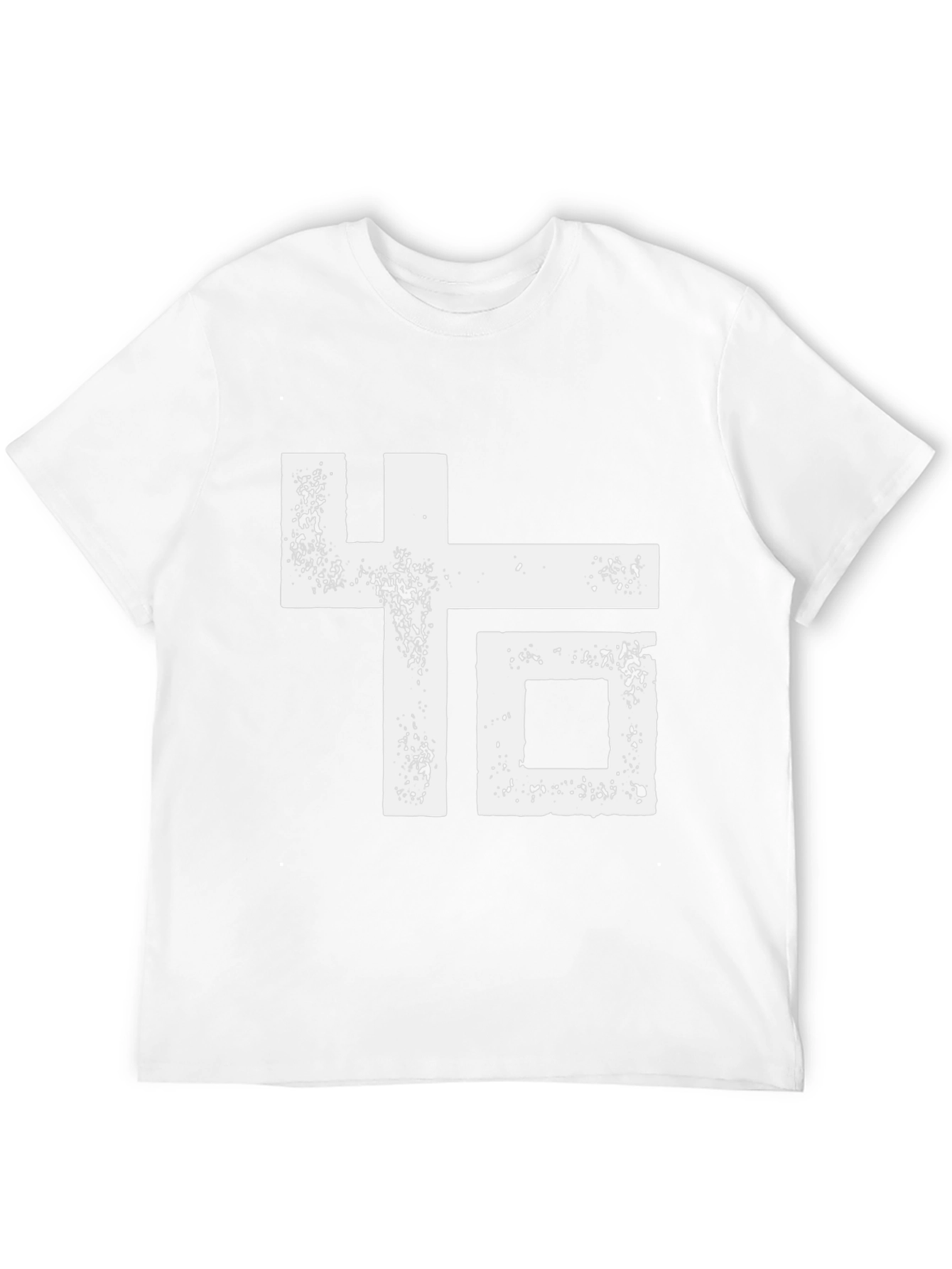 Abstract Graphic Print Black T-Shirt