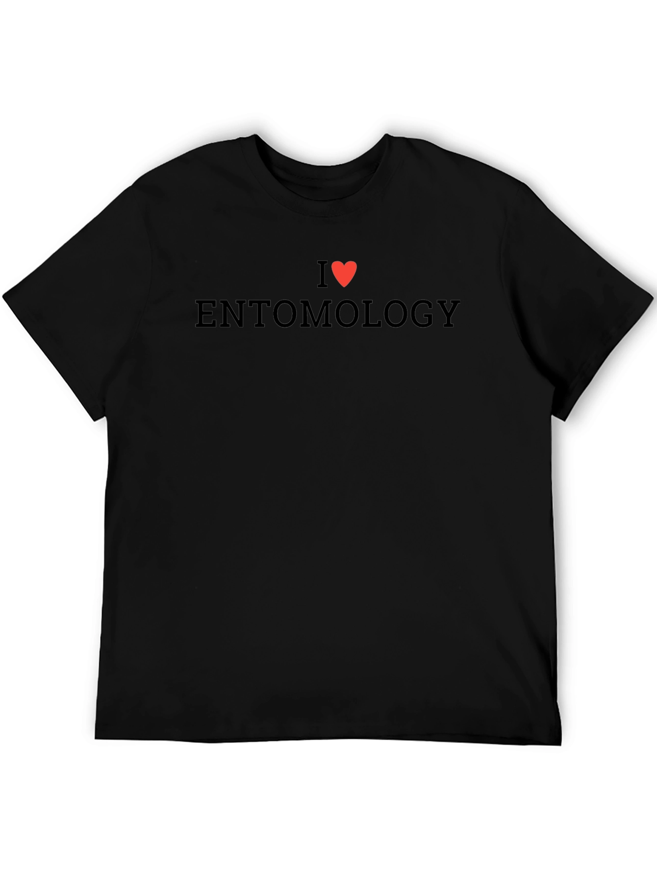 I Heart Entomology T-Shirt - Black Cotton Tee