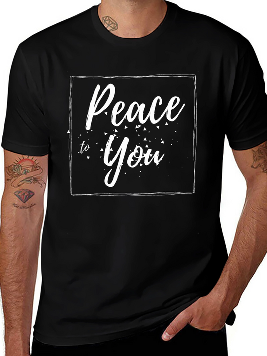 Peace to You Graphic Tee - Black