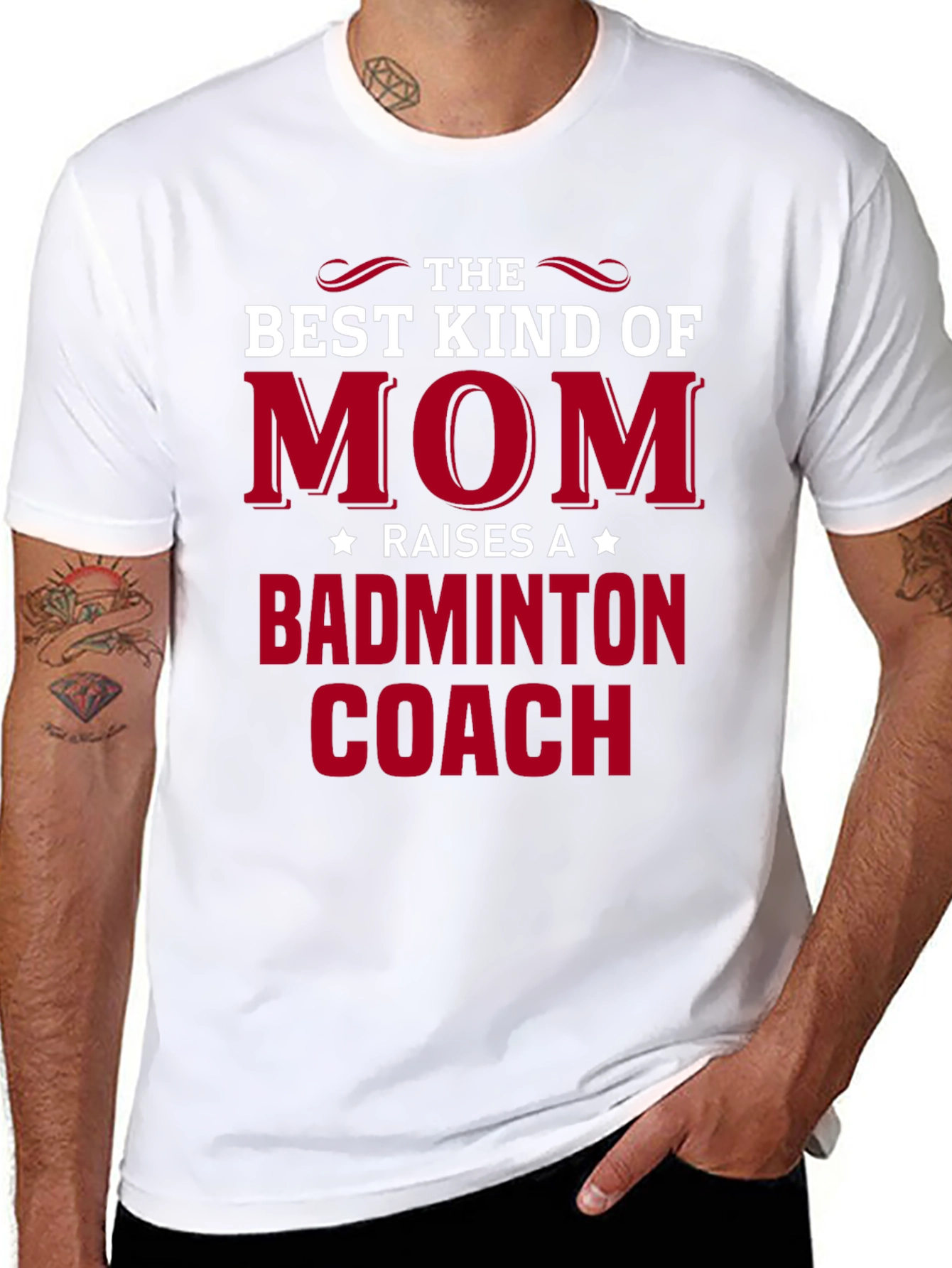 Best Kind of Mom Raises a Badminton Coach T-Shirt