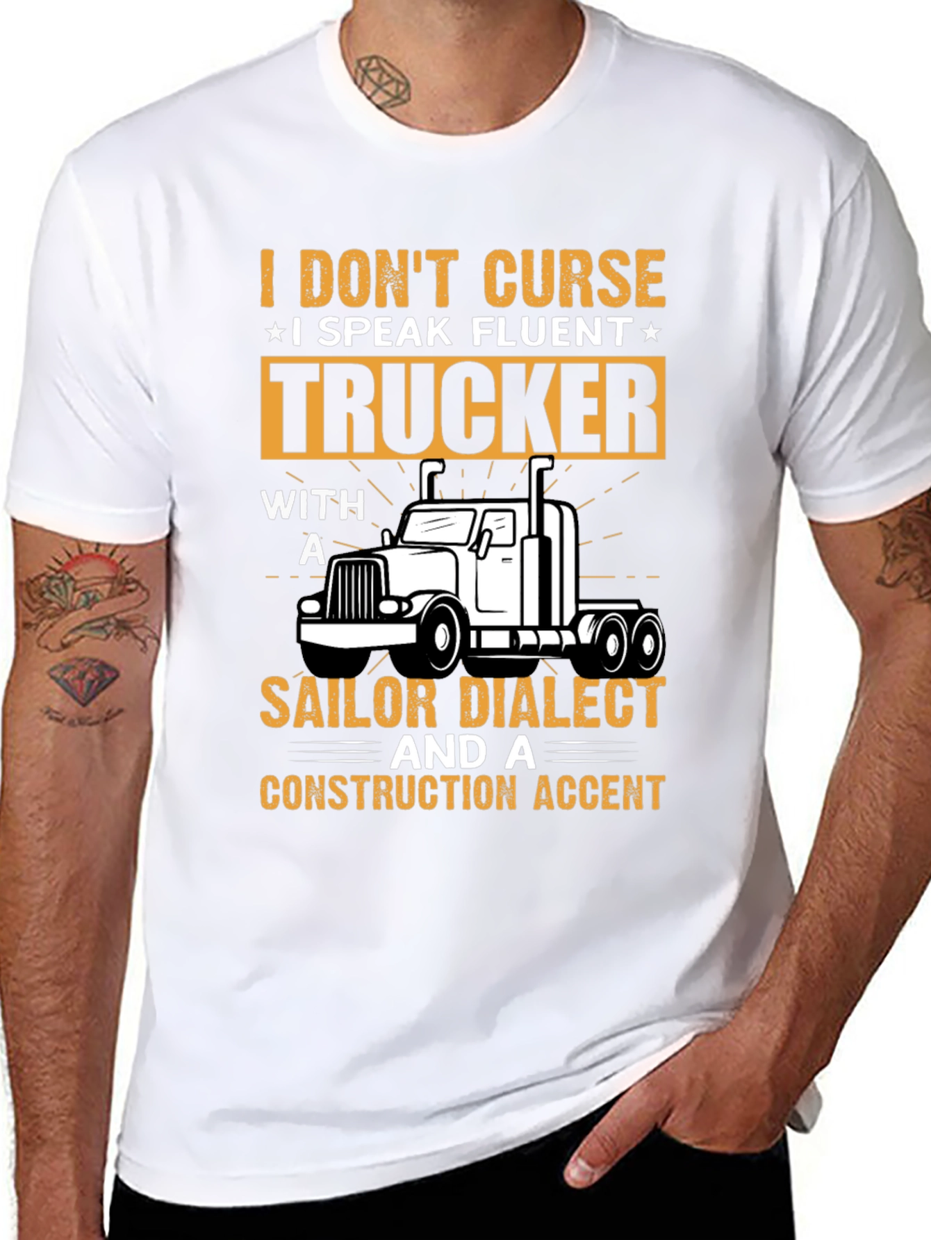 Fluent Trucker Graphic Tee - Funny Driver T-Shirt