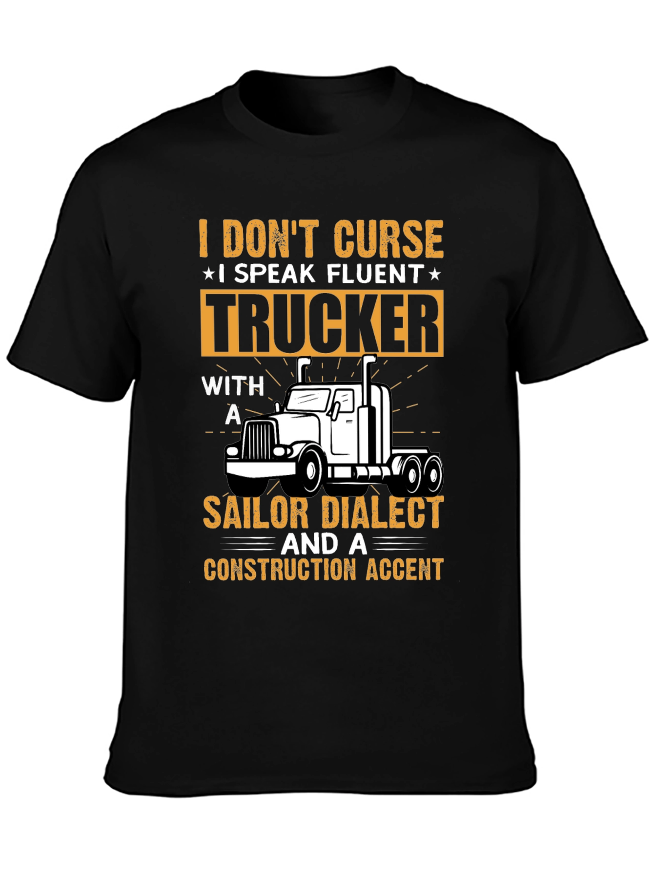 Fluent Trucker Graphic Tee - Funny Driver T-Shirt