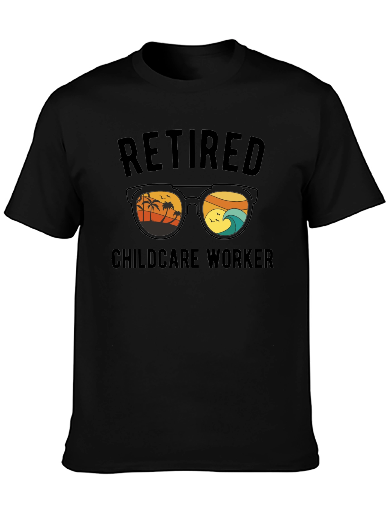 Retired Childcare Worker Graphic T-Shirt