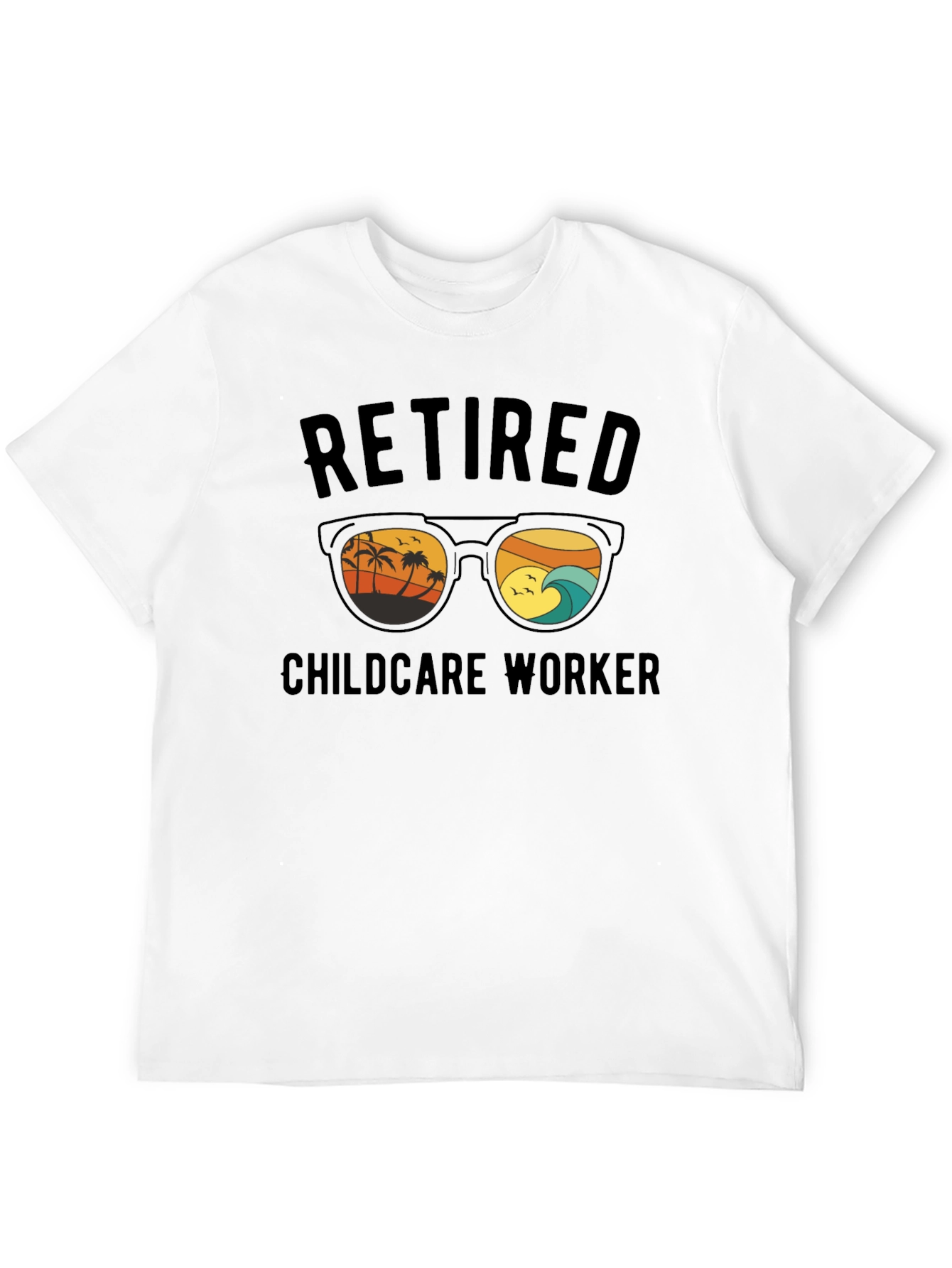 Retired Childcare Worker Graphic T-Shirt