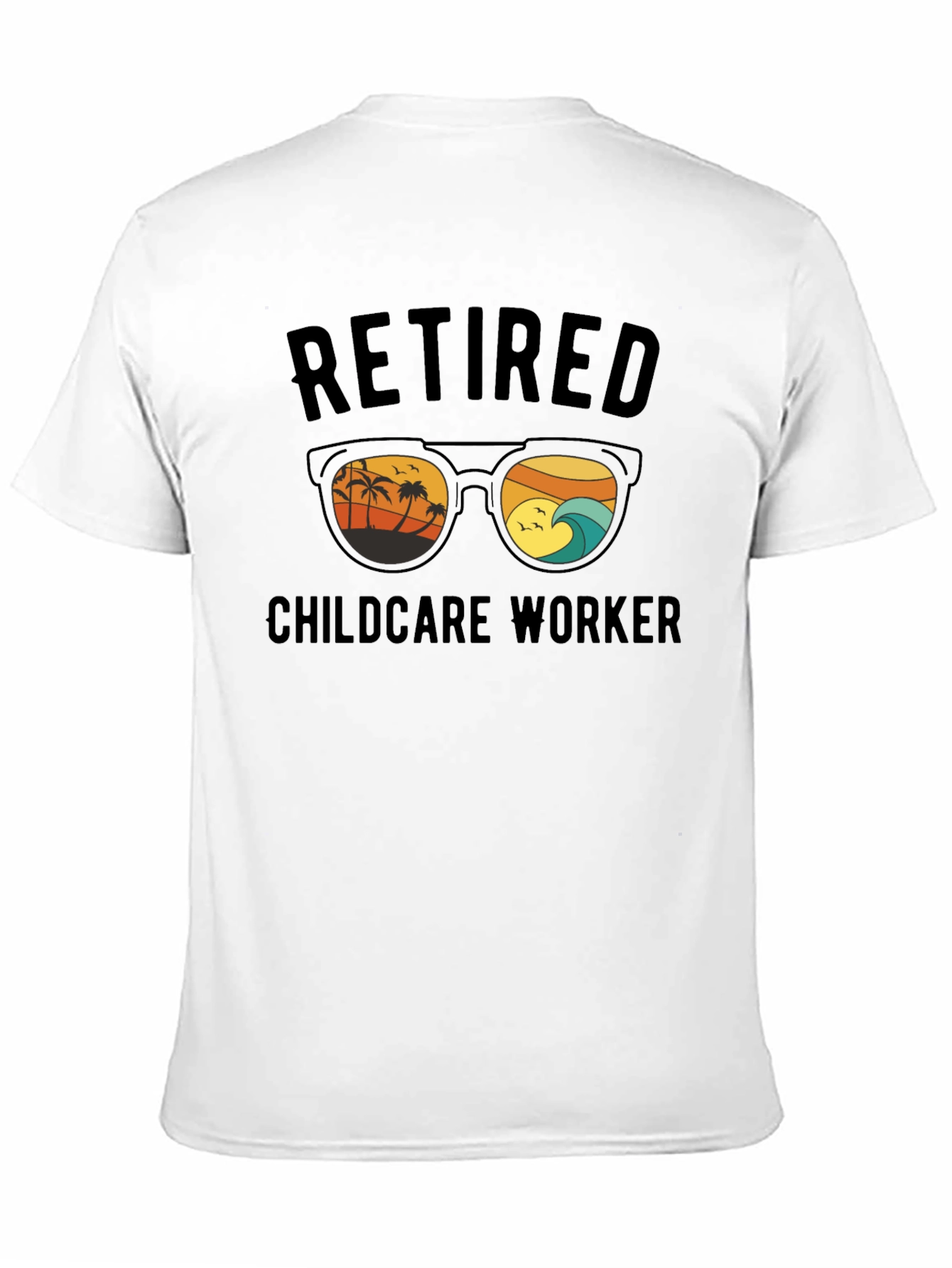 Retired Childcare Worker Graphic T-Shirt