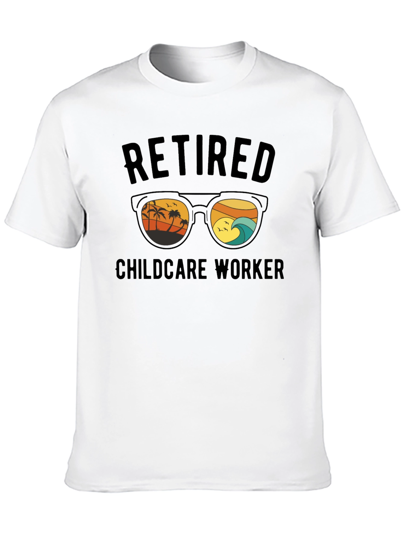 Retired Childcare Worker Graphic T-Shirt