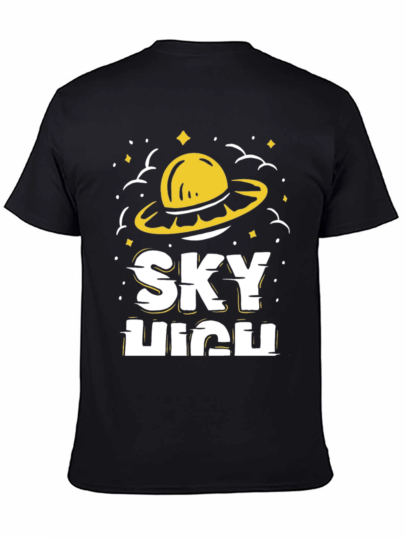 Sky High Graphic Tee - Funky UFO Design