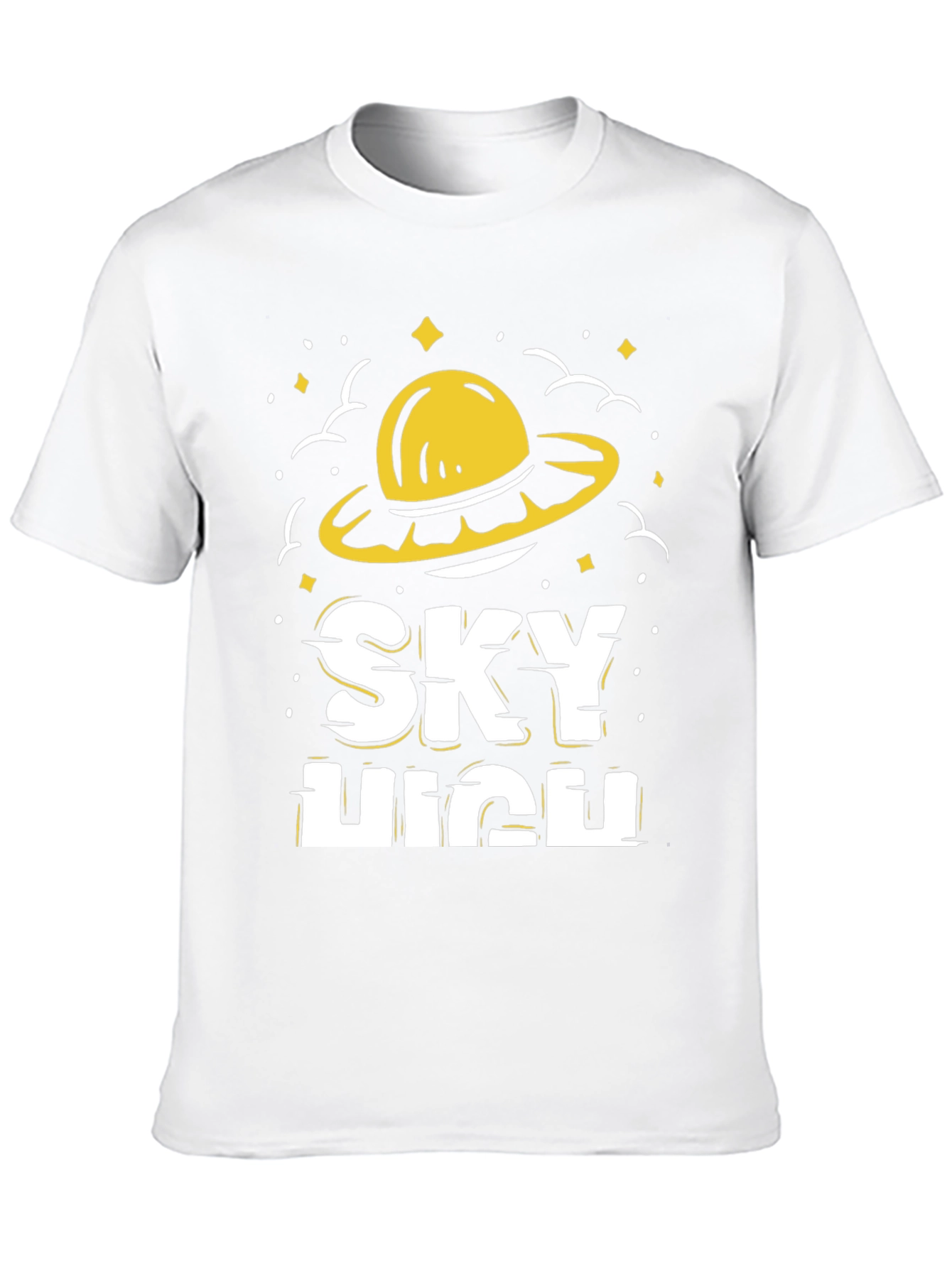 Sky High Graphic Tee - Funky UFO Design