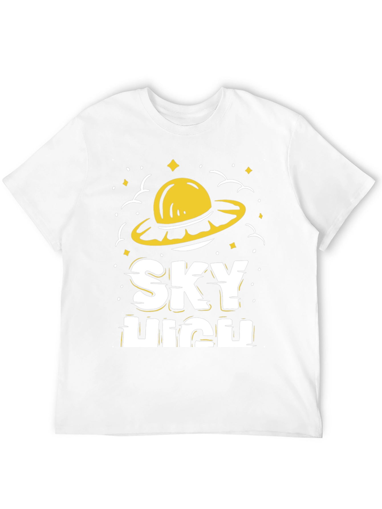 Sky High Graphic Tee - Funky UFO Design