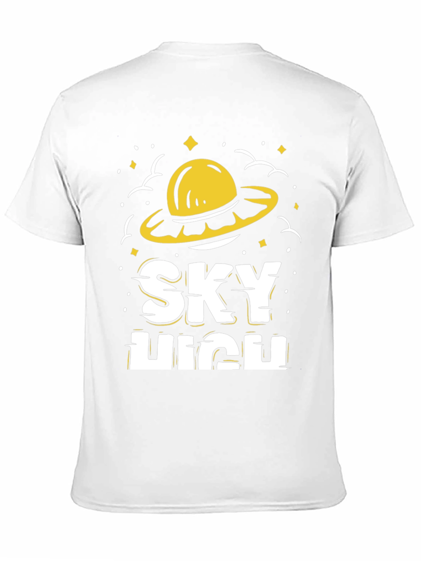 Sky High Graphic Tee - Funky UFO Design
