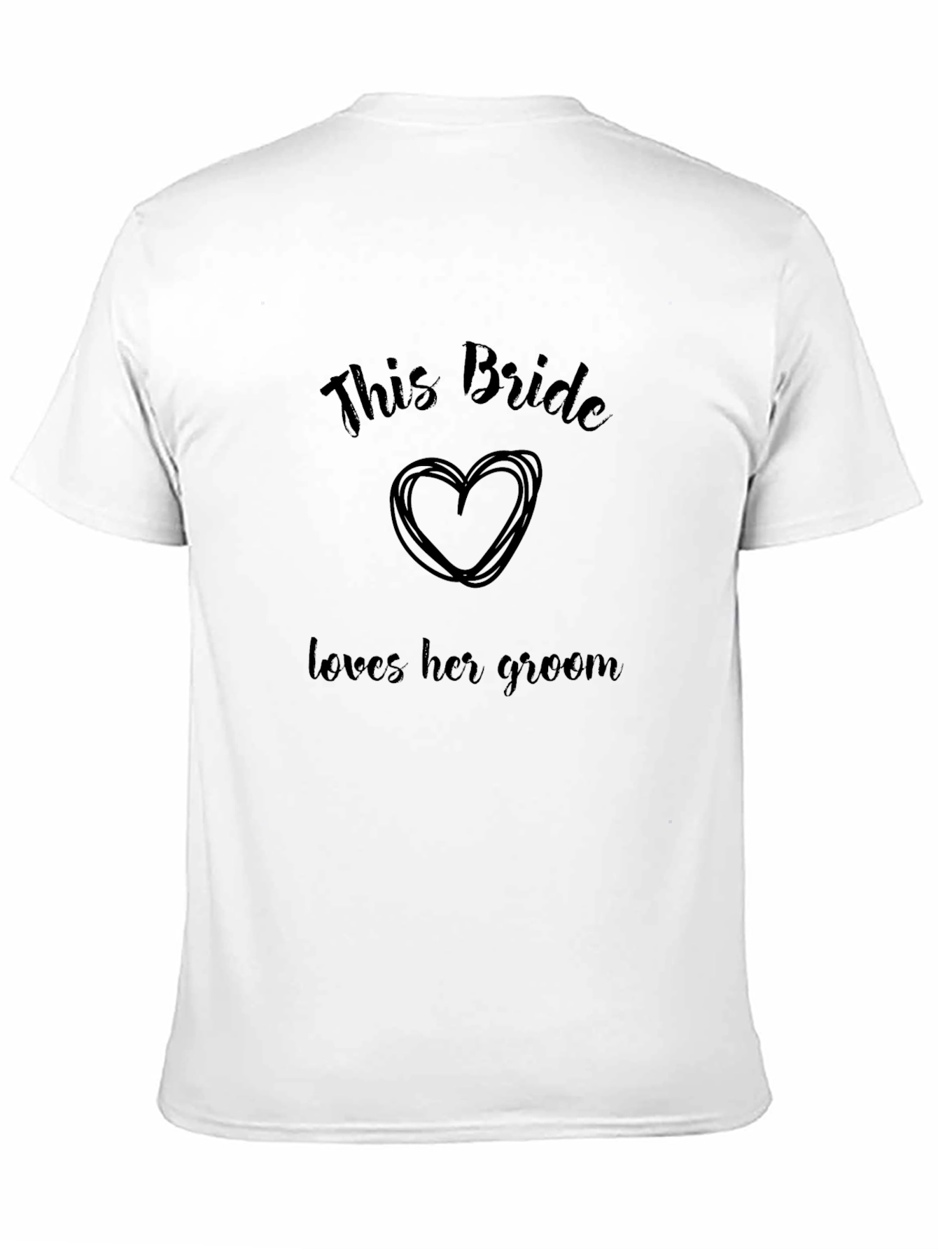 This Bride Loves Her Groom Black T-Shirt