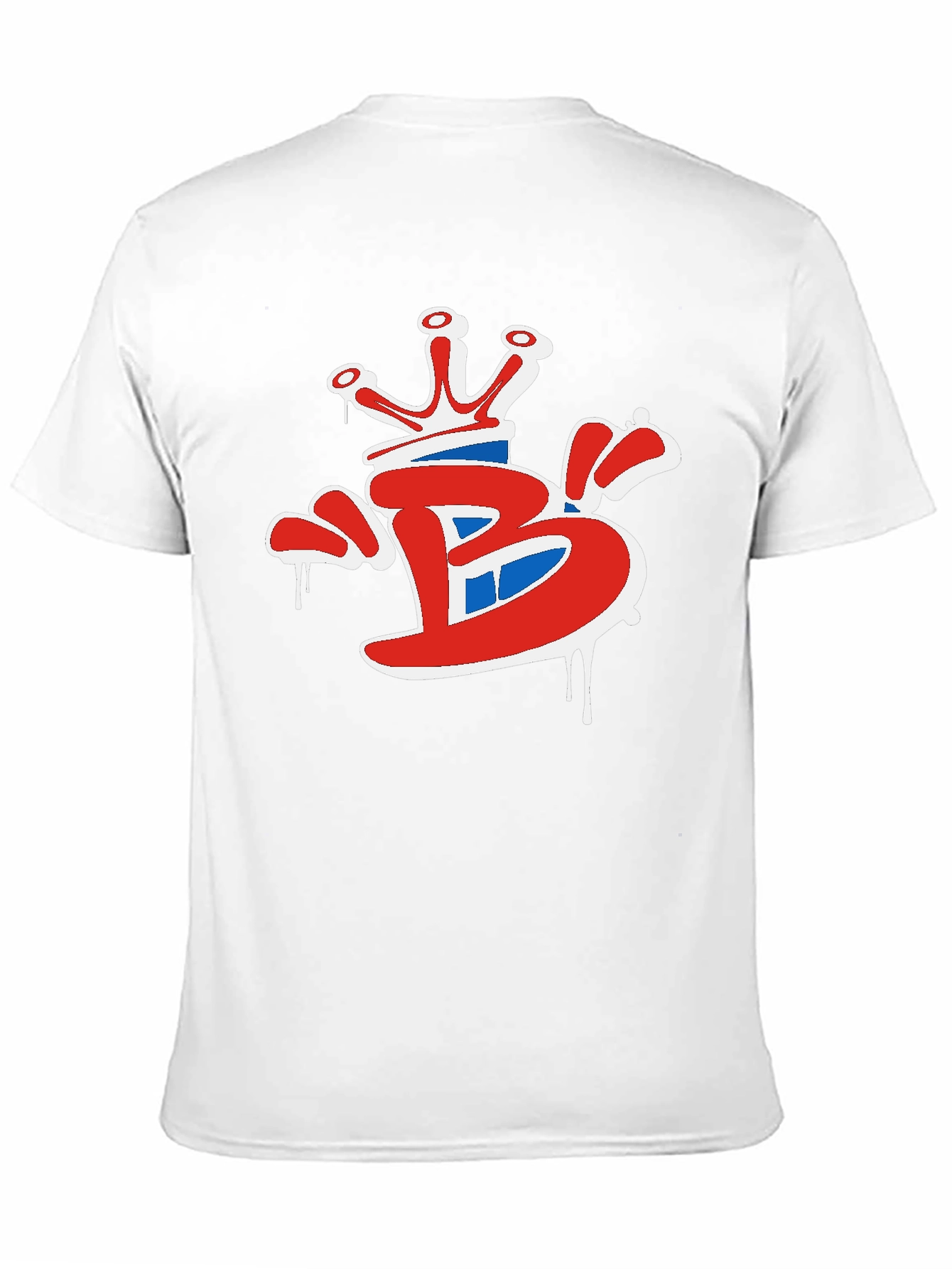 Crown B Graphic Tee - Stylish Black Cotton T-Shirt
