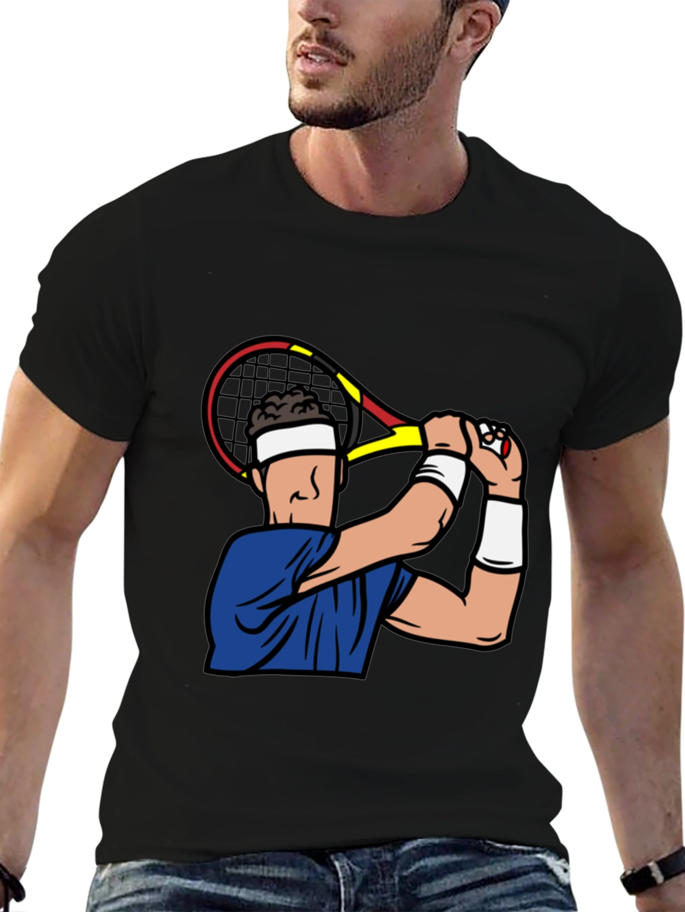 Tennis Player Graphic T-Shirt