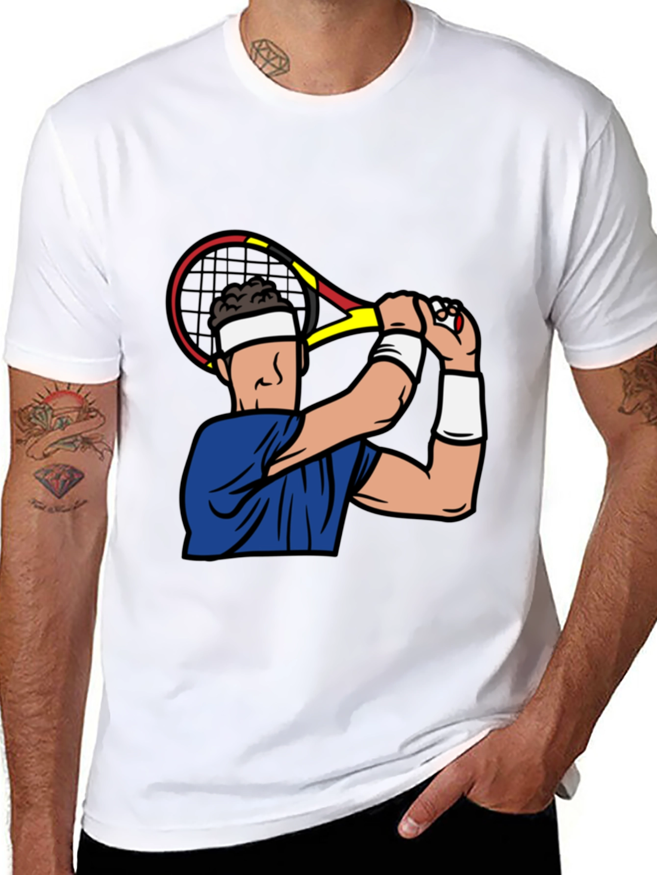 Tennis Player Graphic T-Shirt