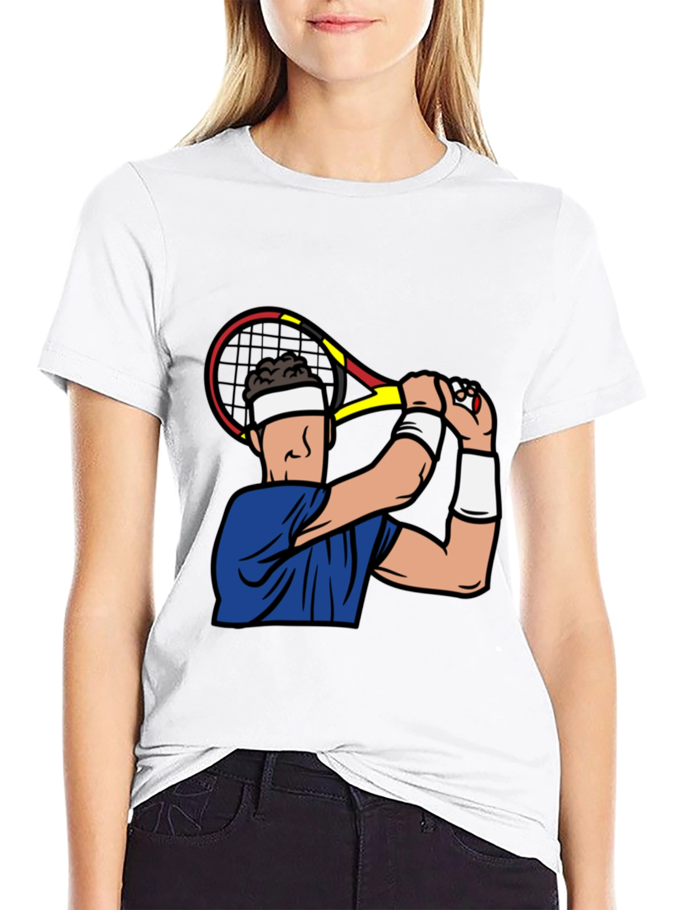Tennis Player Graphic T-Shirt