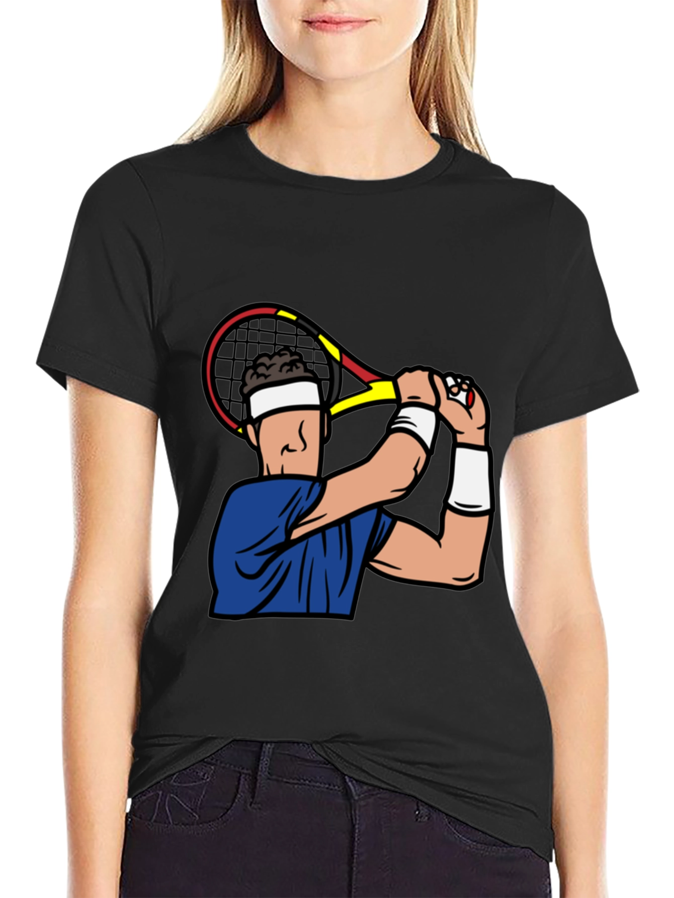 Tennis Player Graphic T-Shirt