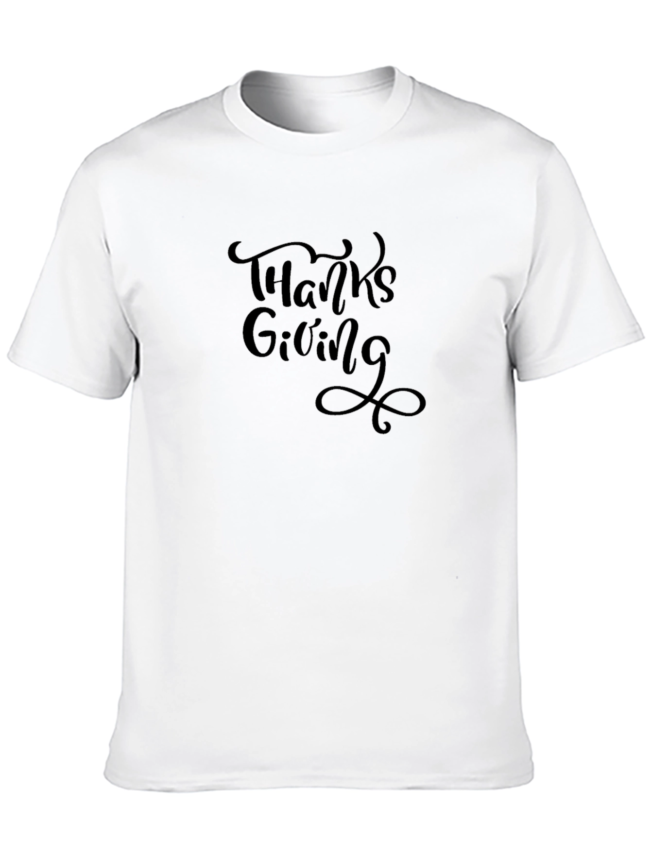 Thanksgiving Graphic Black T-Shirt