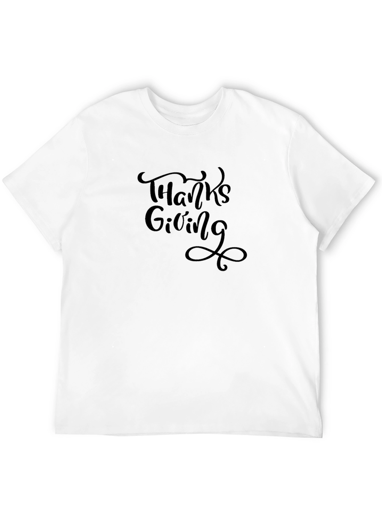 Thanksgiving Graphic Black T-Shirt