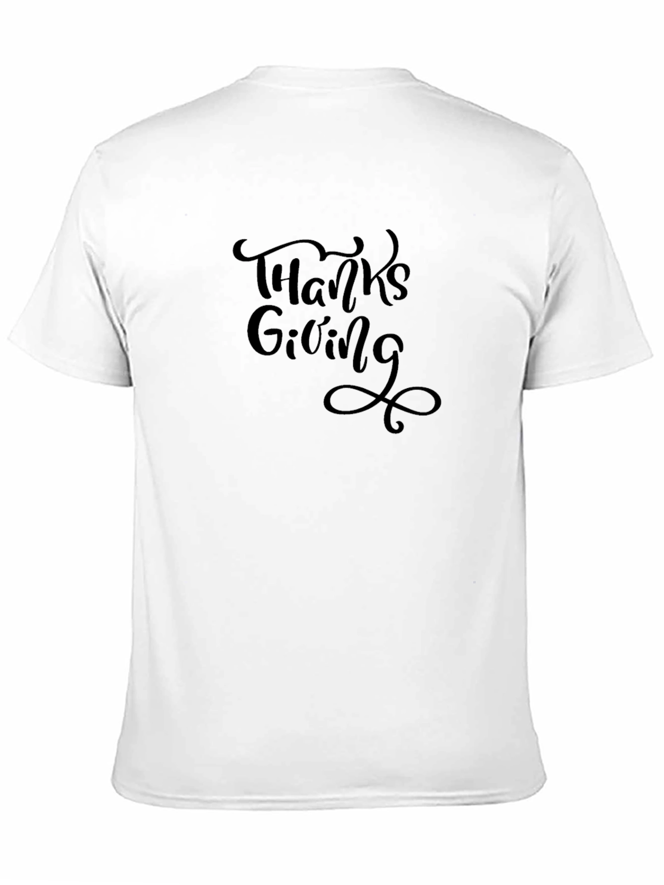 Thanksgiving Graphic Black T-Shirt