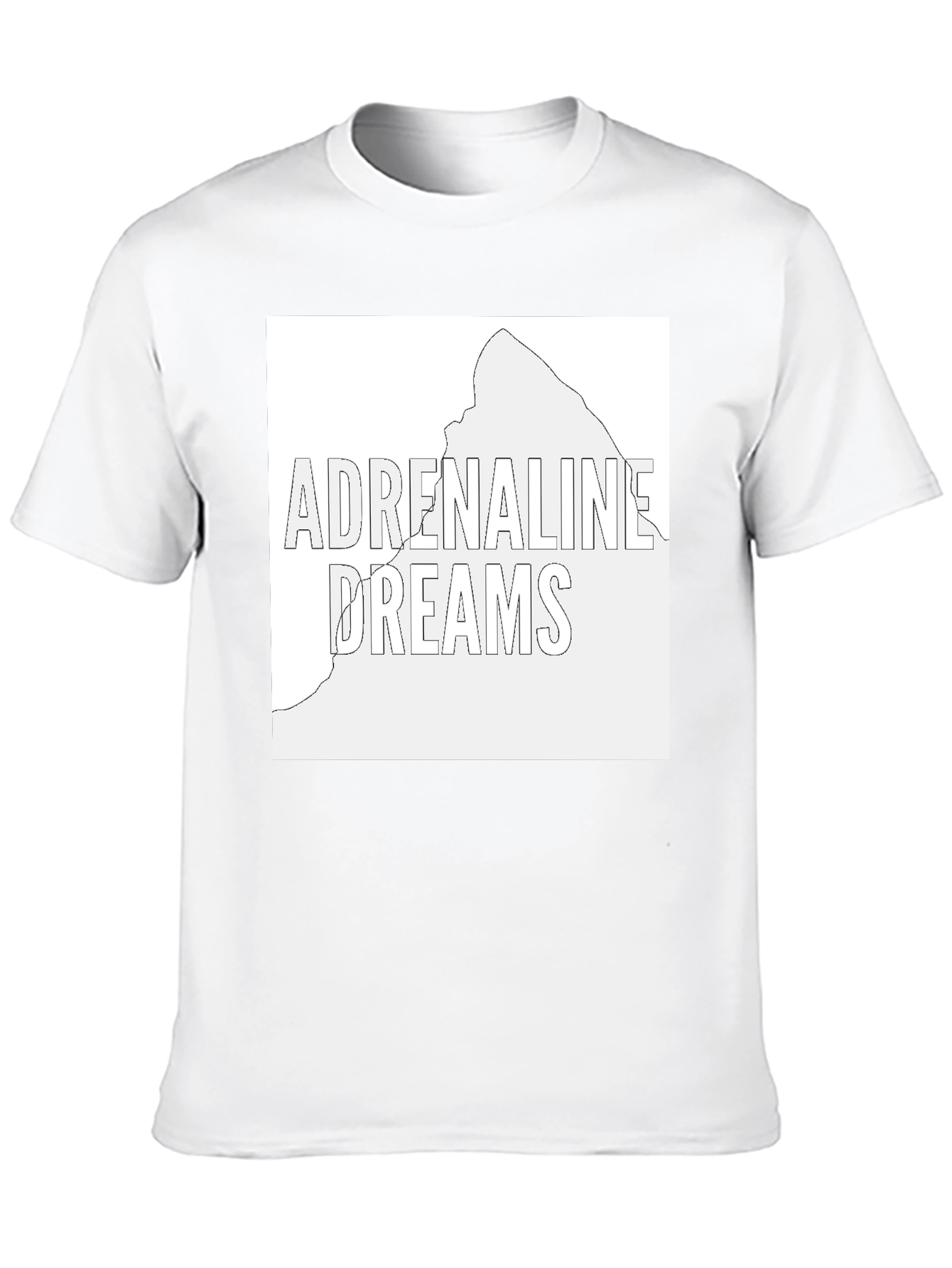 Adrenaline Dreams Graphic Tee - Black Cotton T-Shirt