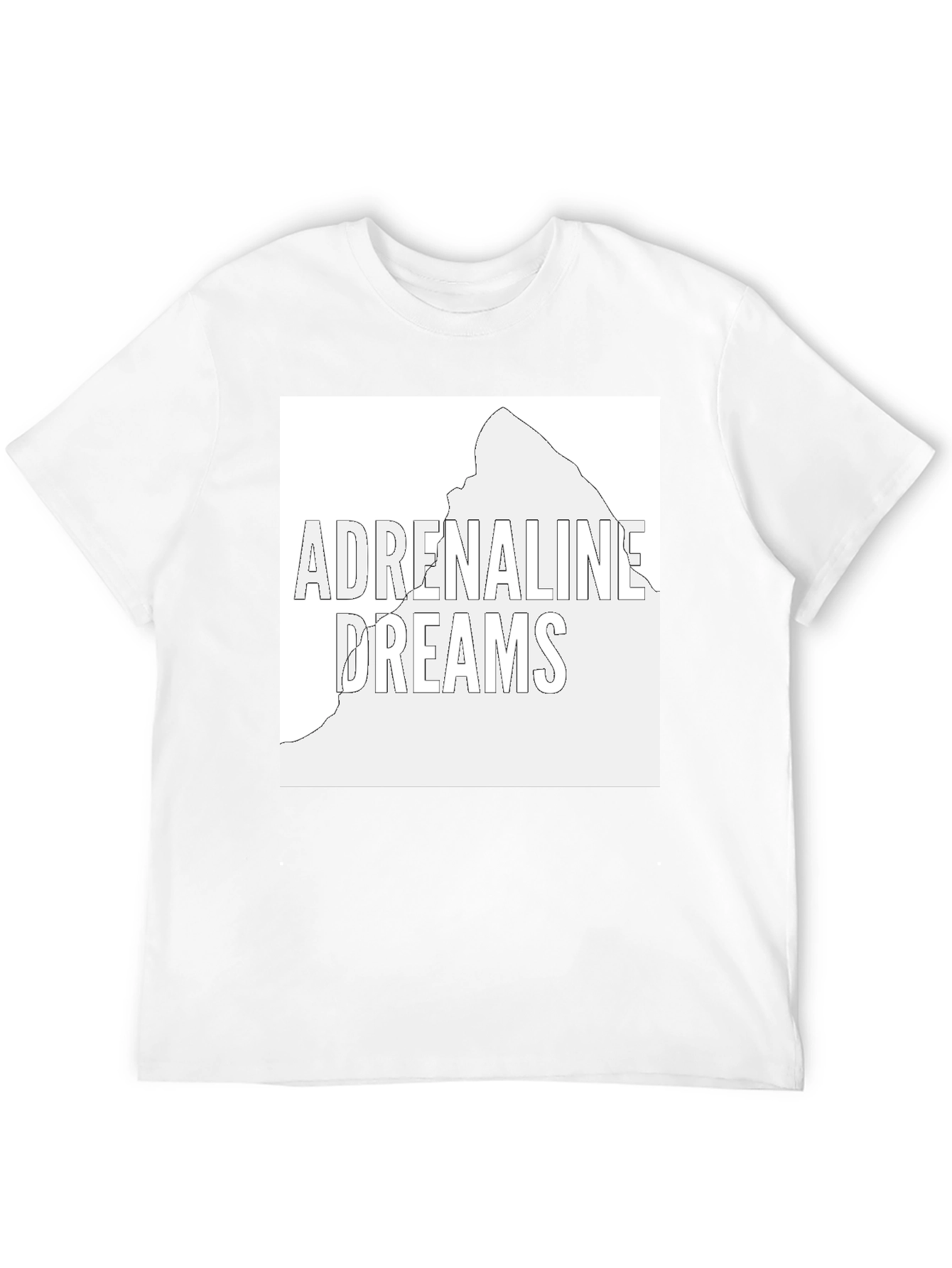 Adrenaline Dreams Graphic Tee - Black Cotton T-Shirt