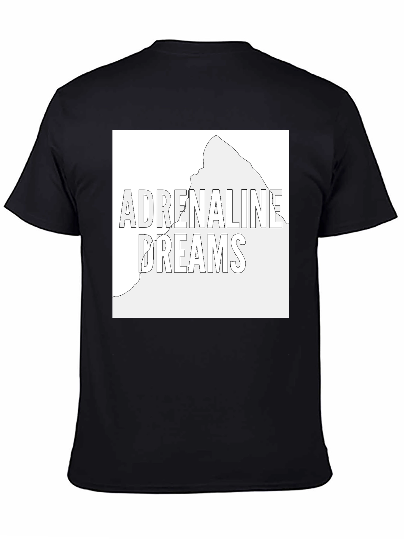 Adrenaline Dreams Graphic Tee - Black Cotton T-Shirt