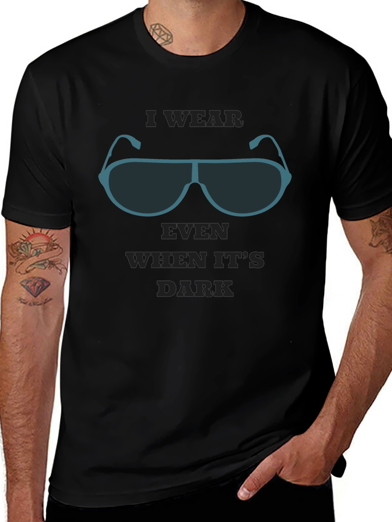 Sunglasses Graphic T-Shirt - Dark Humor Tee