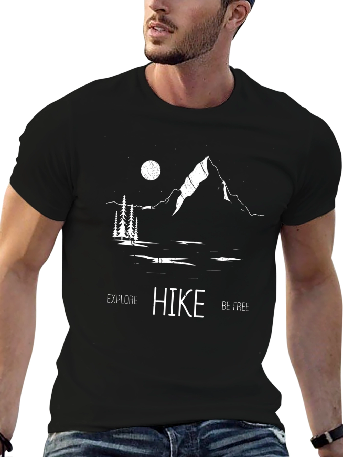 Explore Hike Be Free Graphic Tee