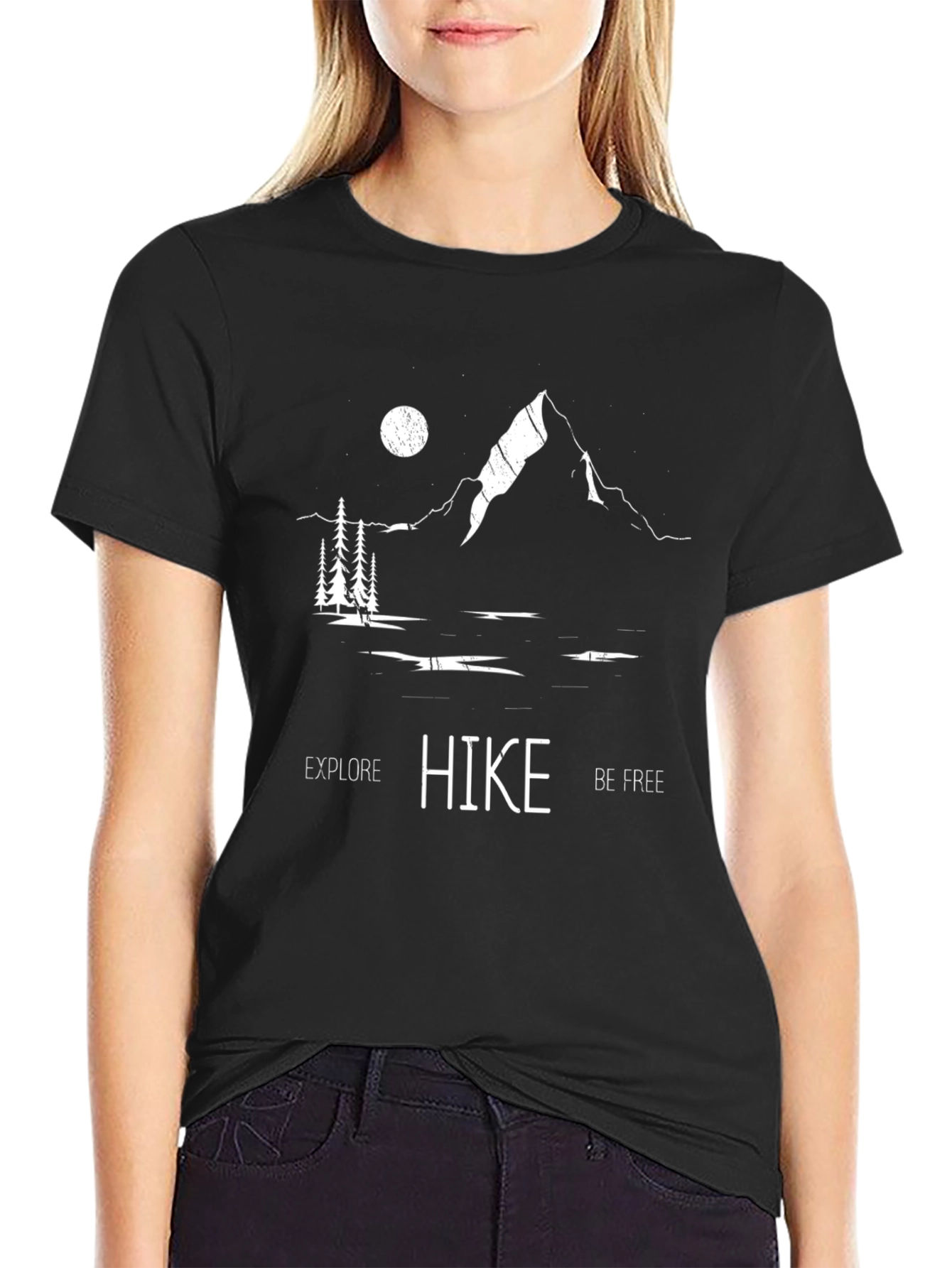 Explore Hike Be Free Graphic Tee