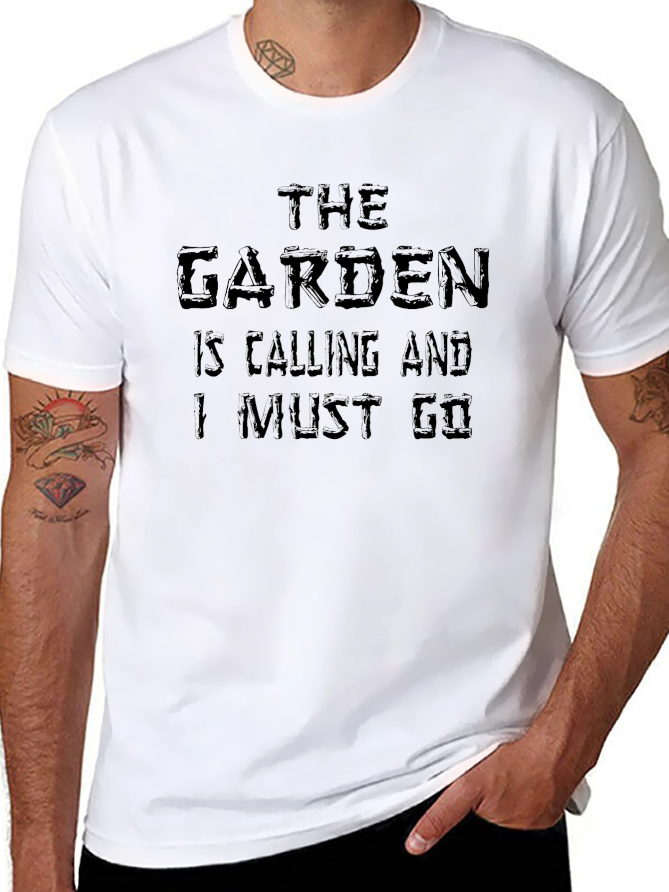 The Garden is Calling Black T-Shirt