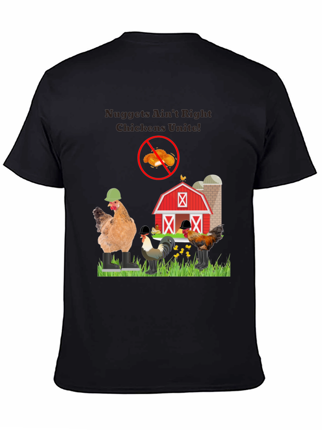 Nuggets Aint Right Chickens Unite! T-Shirt