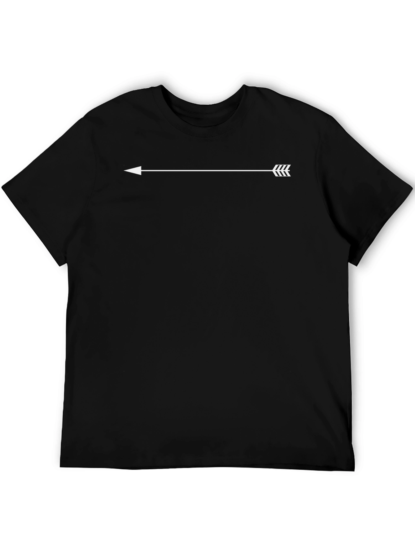 Minimalist Arrow T-Shirt - Modern Black Tee