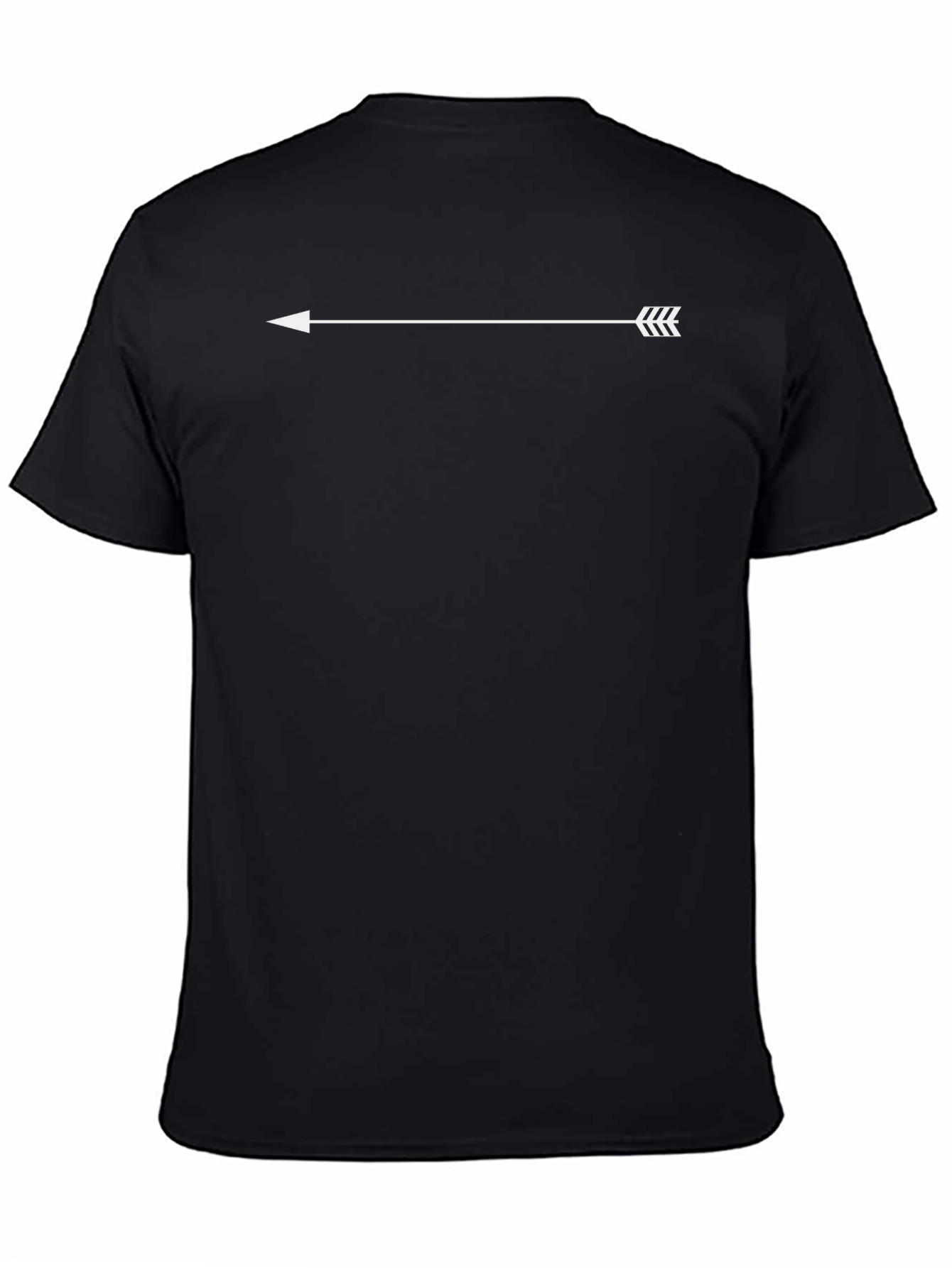 Minimalist Arrow T-Shirt - Modern Black Tee