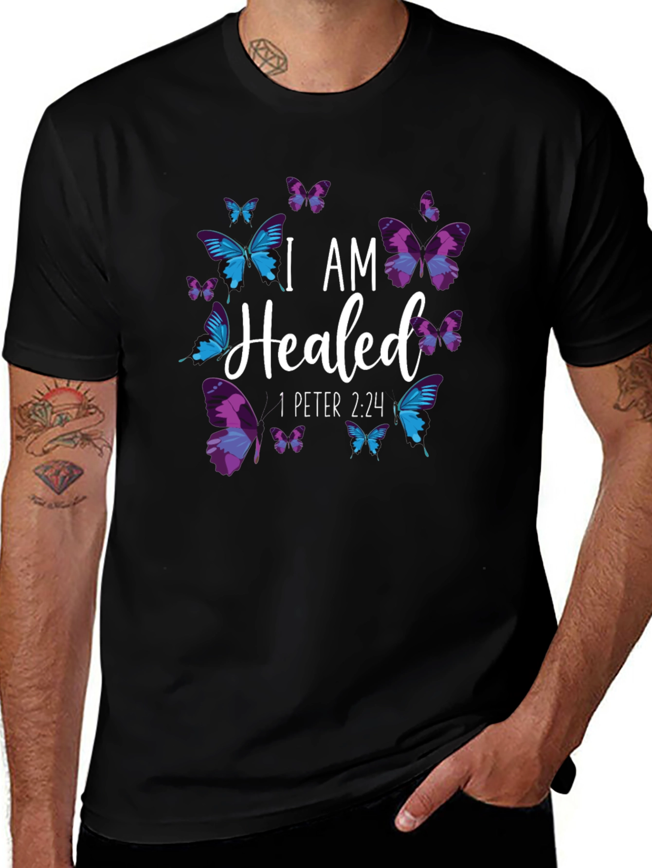 I Am Healed Butterfly T-Shirt