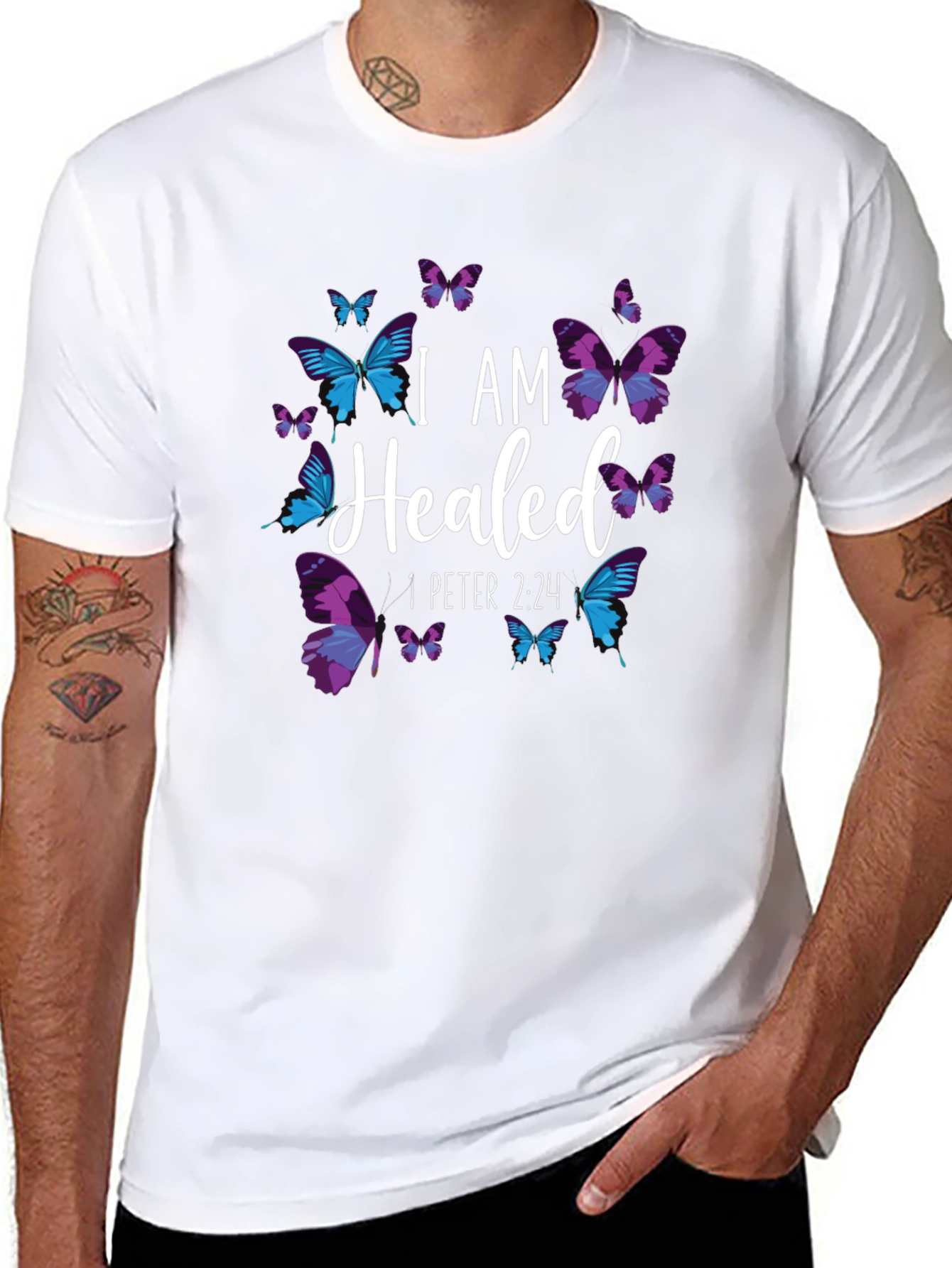 I Am Healed Butterfly T-Shirt