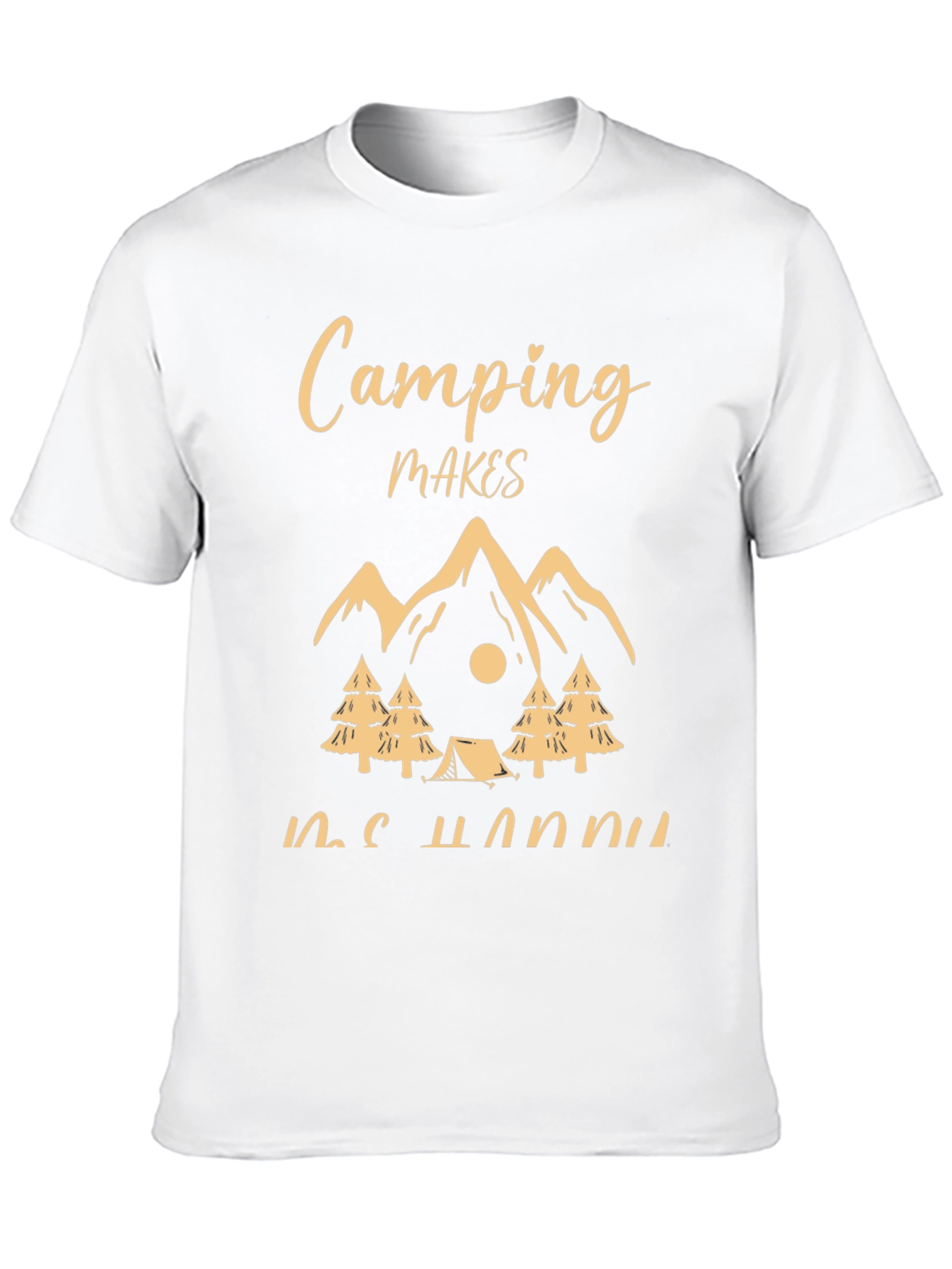 Camping Makes Me Happy Graphic Tee
