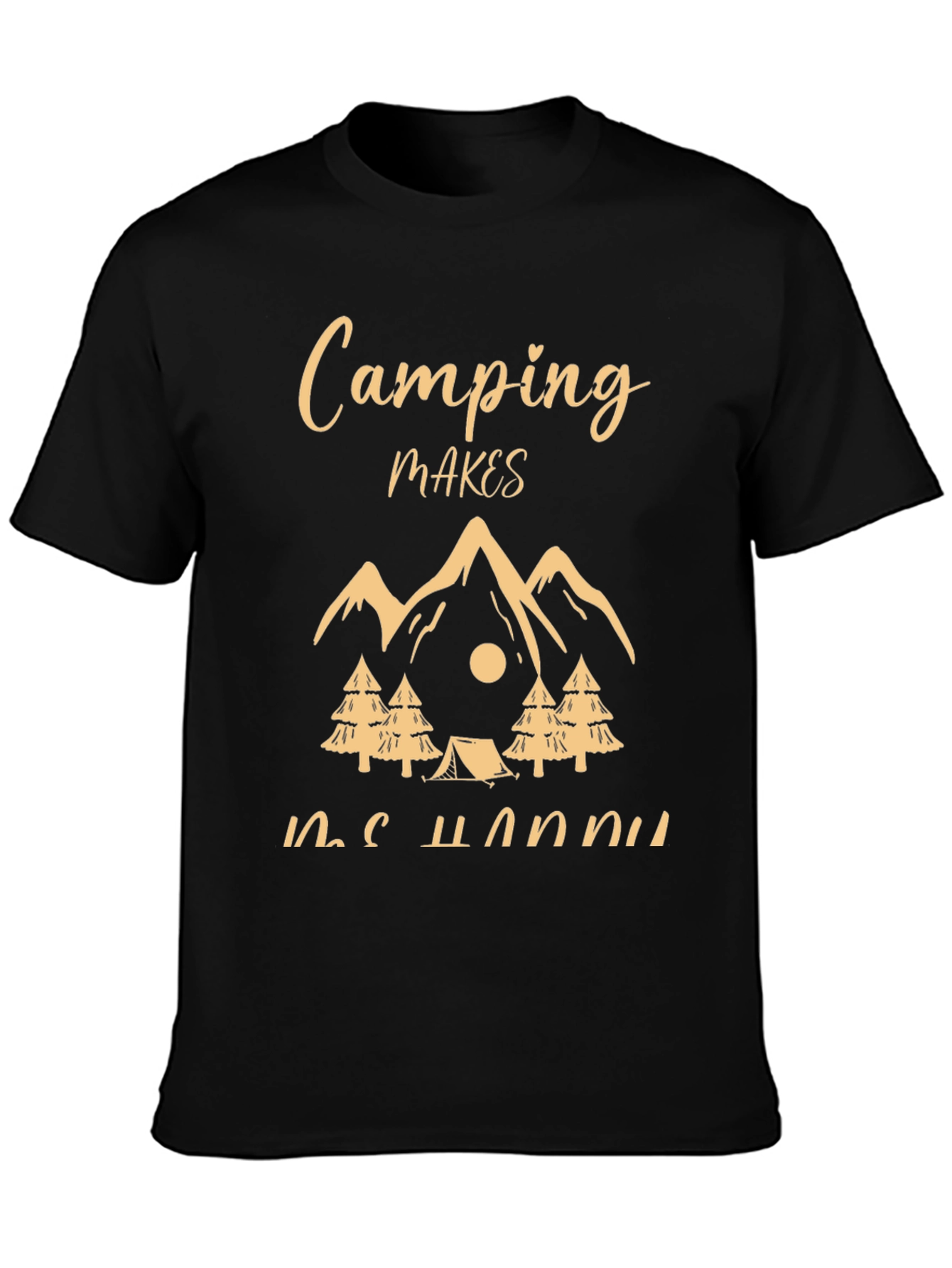Camping Makes Me Happy Graphic Tee