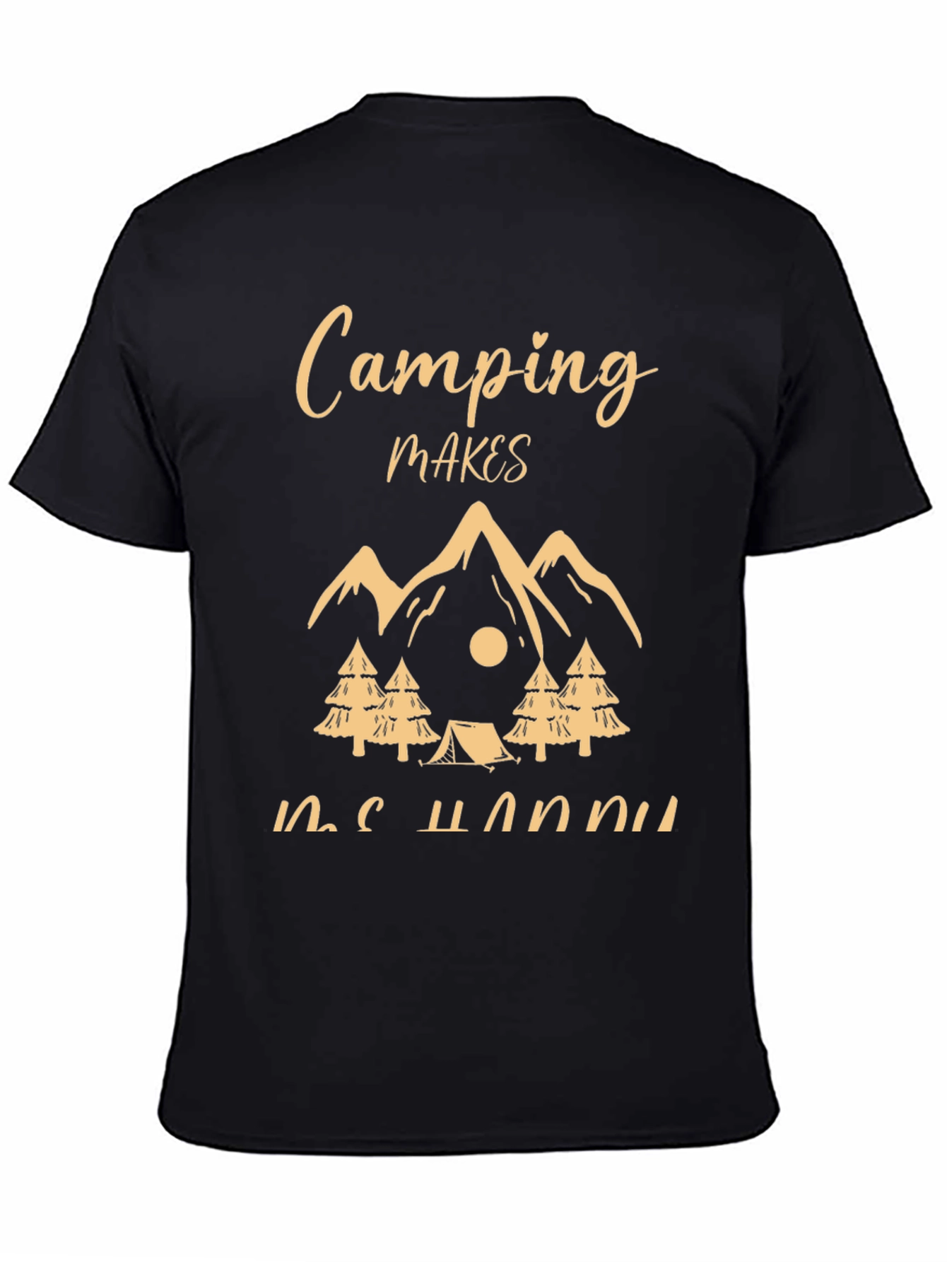 Camping Makes Me Happy Graphic Tee