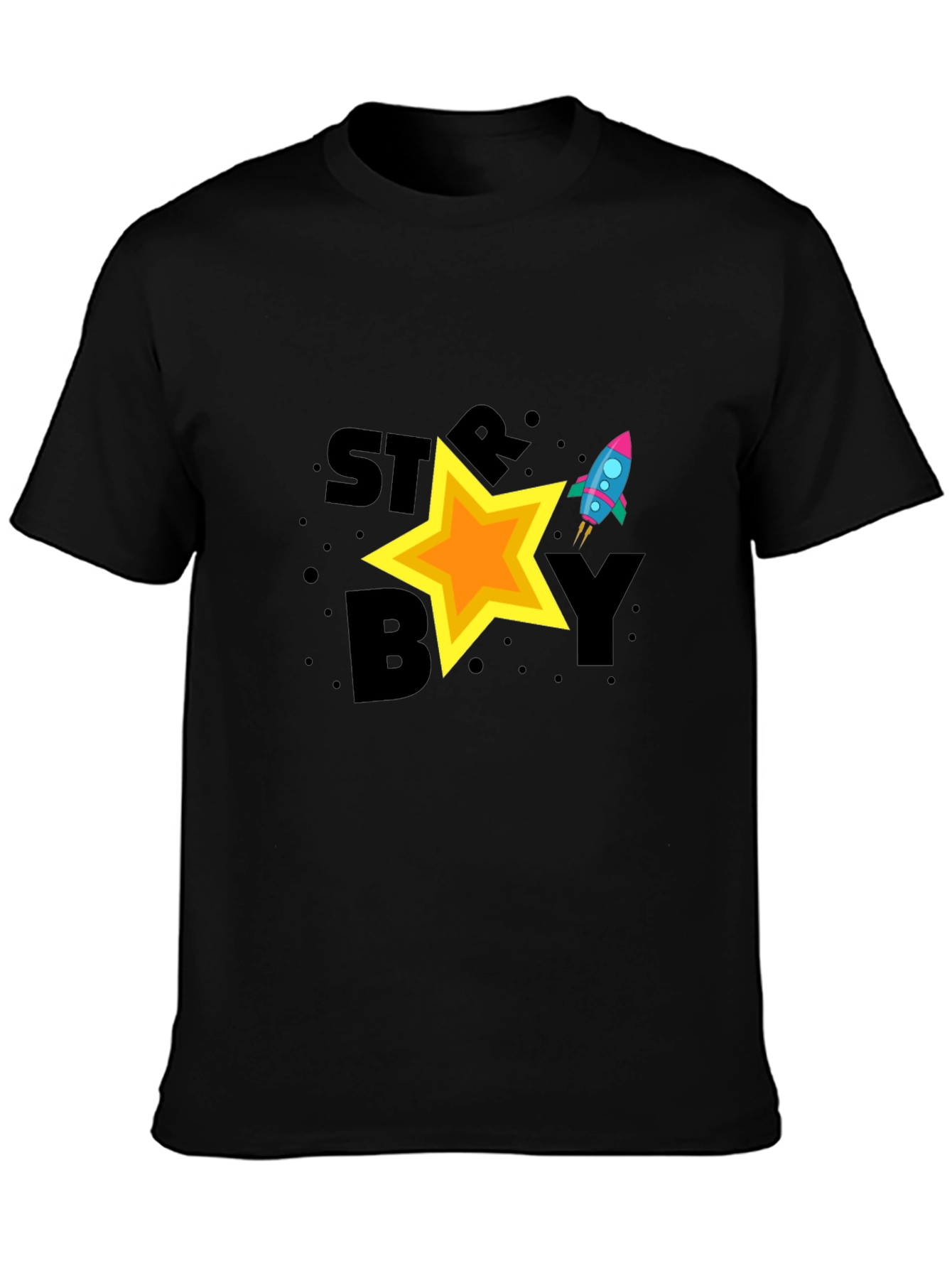 Starboy Graphic Tee - Cool Space Rocket Design
