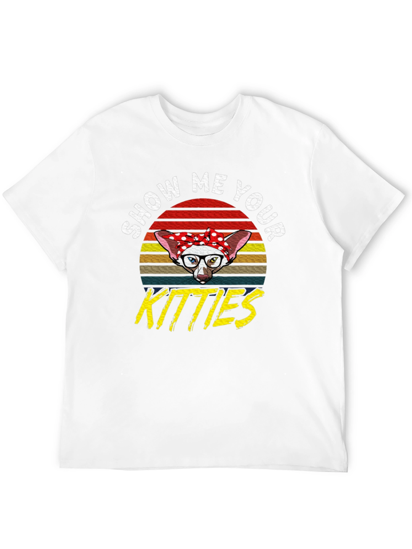 Show Me Your Kitties T-Shirt - Retro Cat Tee