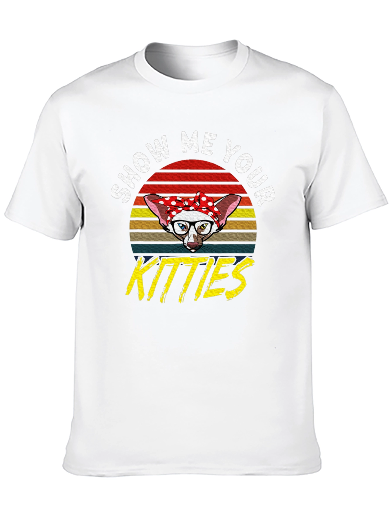 Show Me Your Kitties T-Shirt - Retro Cat Tee