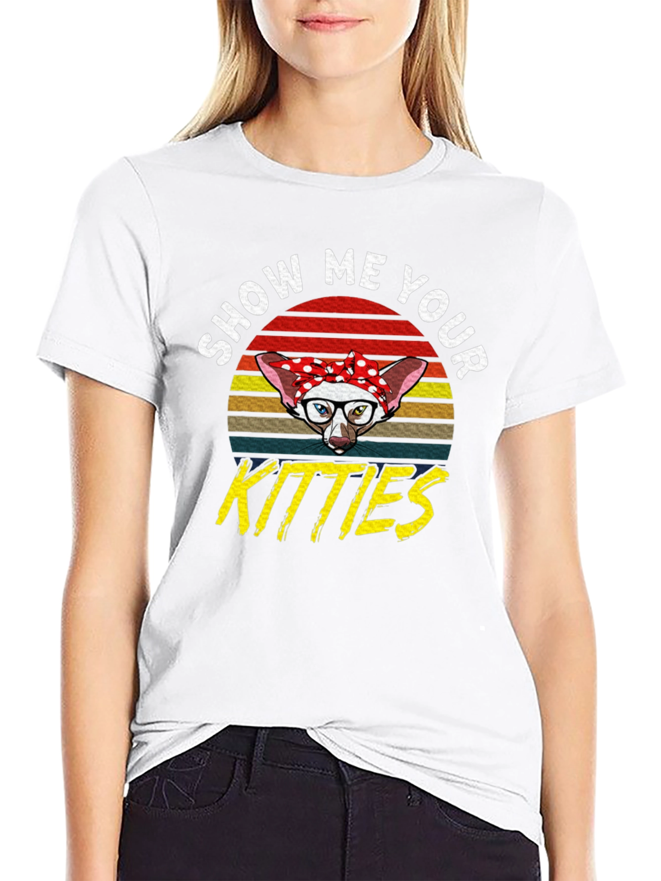 Show Me Your Kitties T-Shirt - Retro Cat Tee