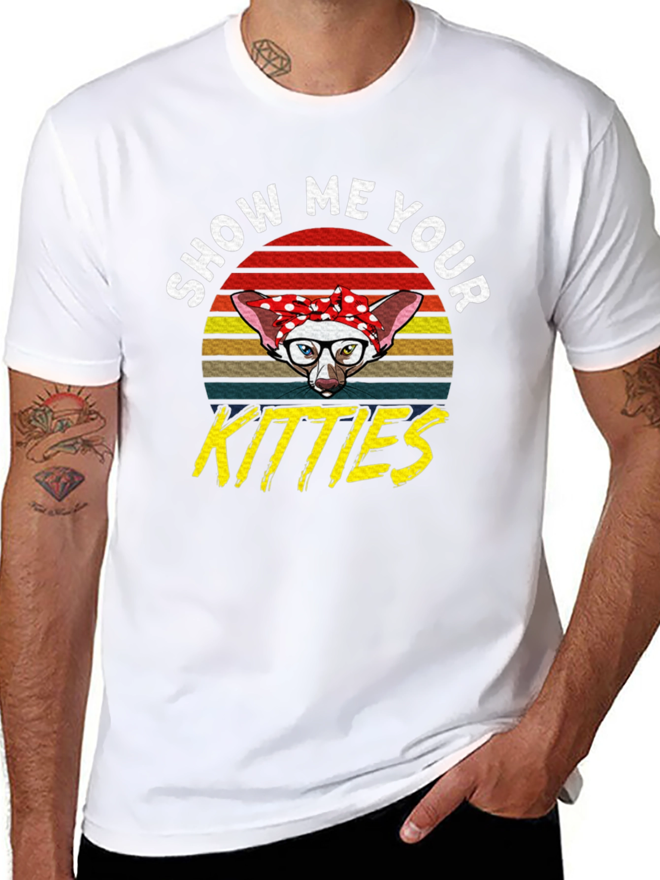 Show Me Your Kitties T-Shirt - Retro Cat Tee