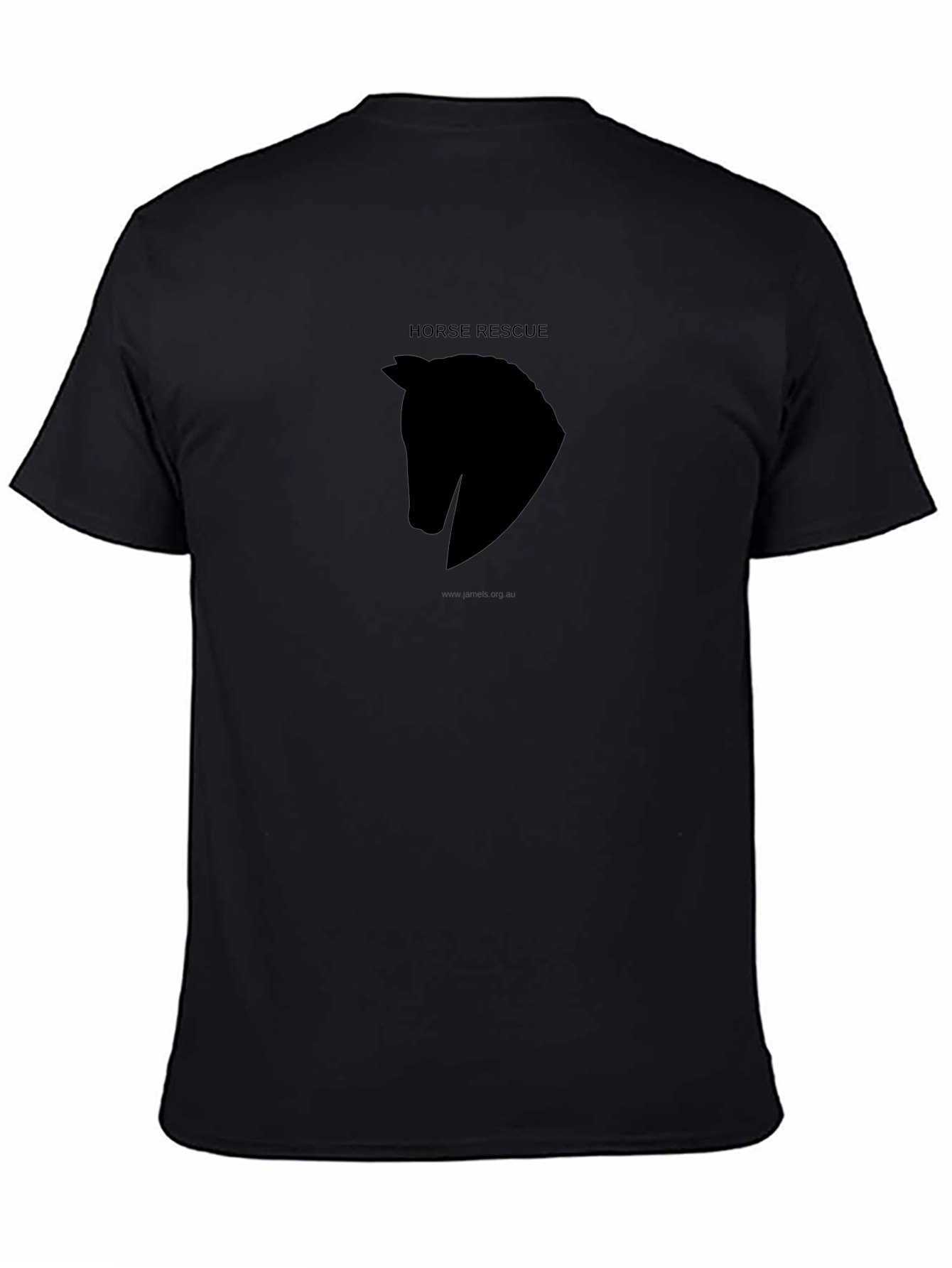 Horse Rescue Black Tee
