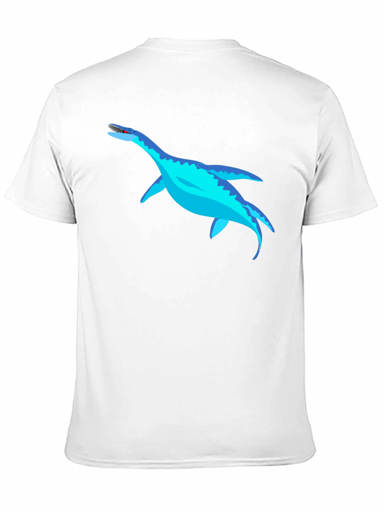 Cool Plesiosaur Graphic Tee - Black Cotton T-Shirt