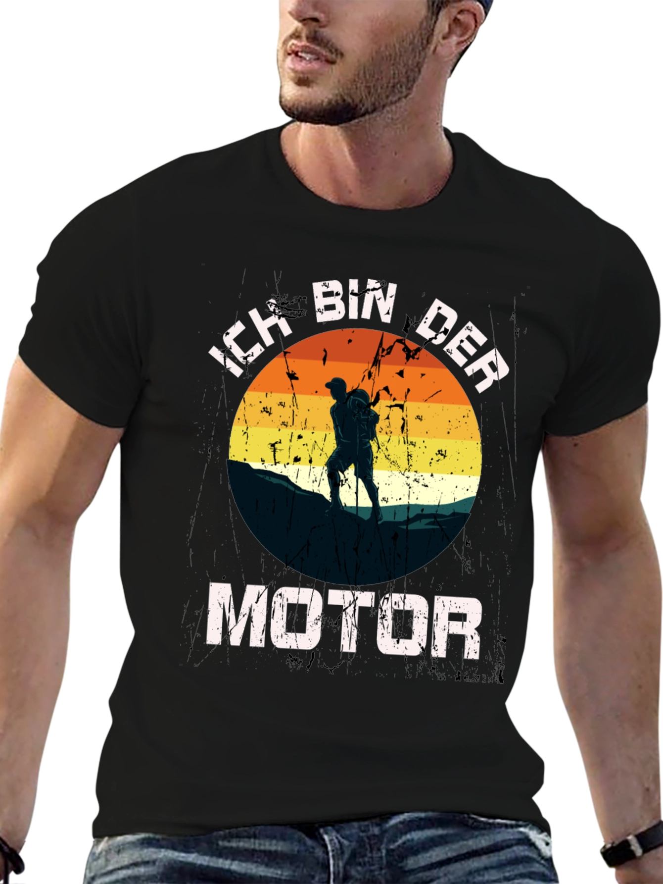 Ich Bin Der Motor Hiking T-Shirt