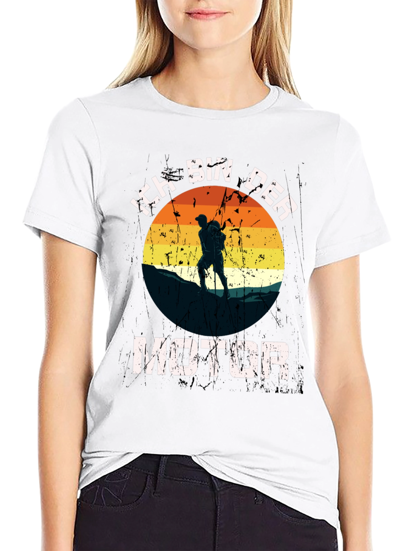 Ich Bin Der Motor Hiking T-Shirt